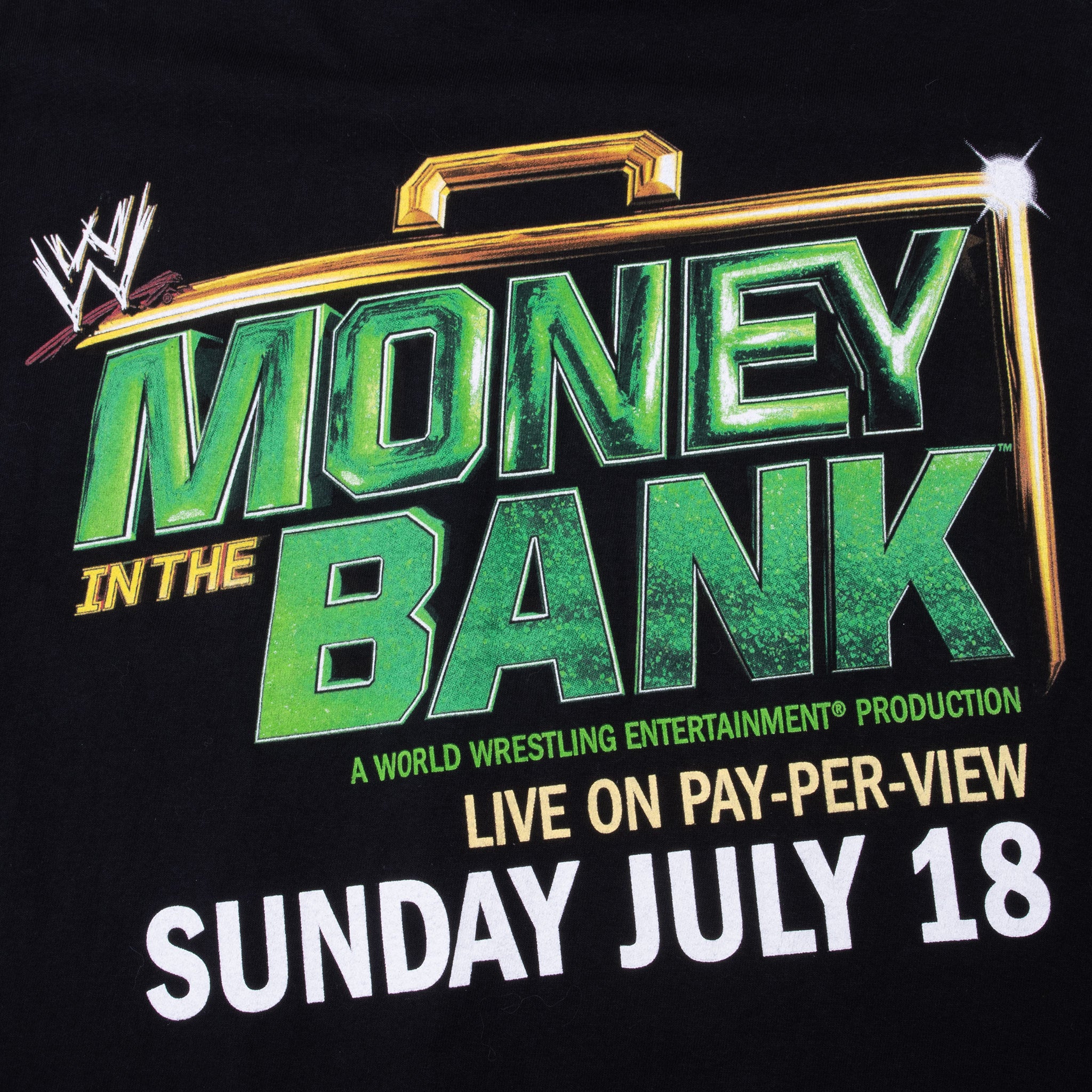 Vintage Wwe Money In The Bank Crew Wrestling Tee Shirt 2008 Size XL