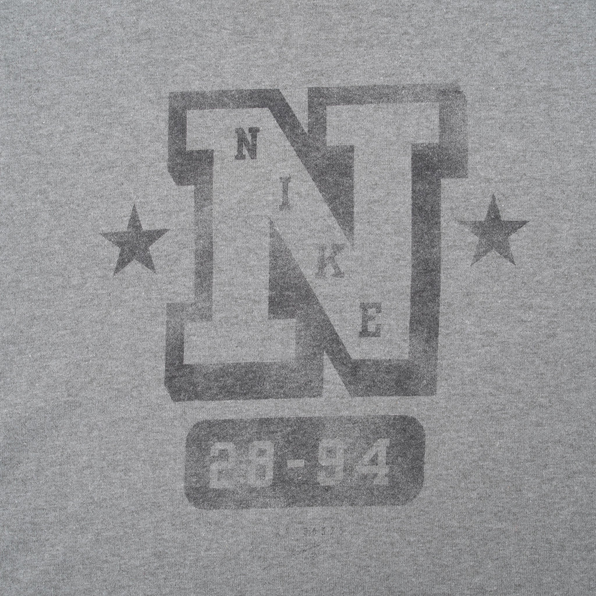 Vintage Nike Spellout Grey Tee Shirt 2000S Size Large