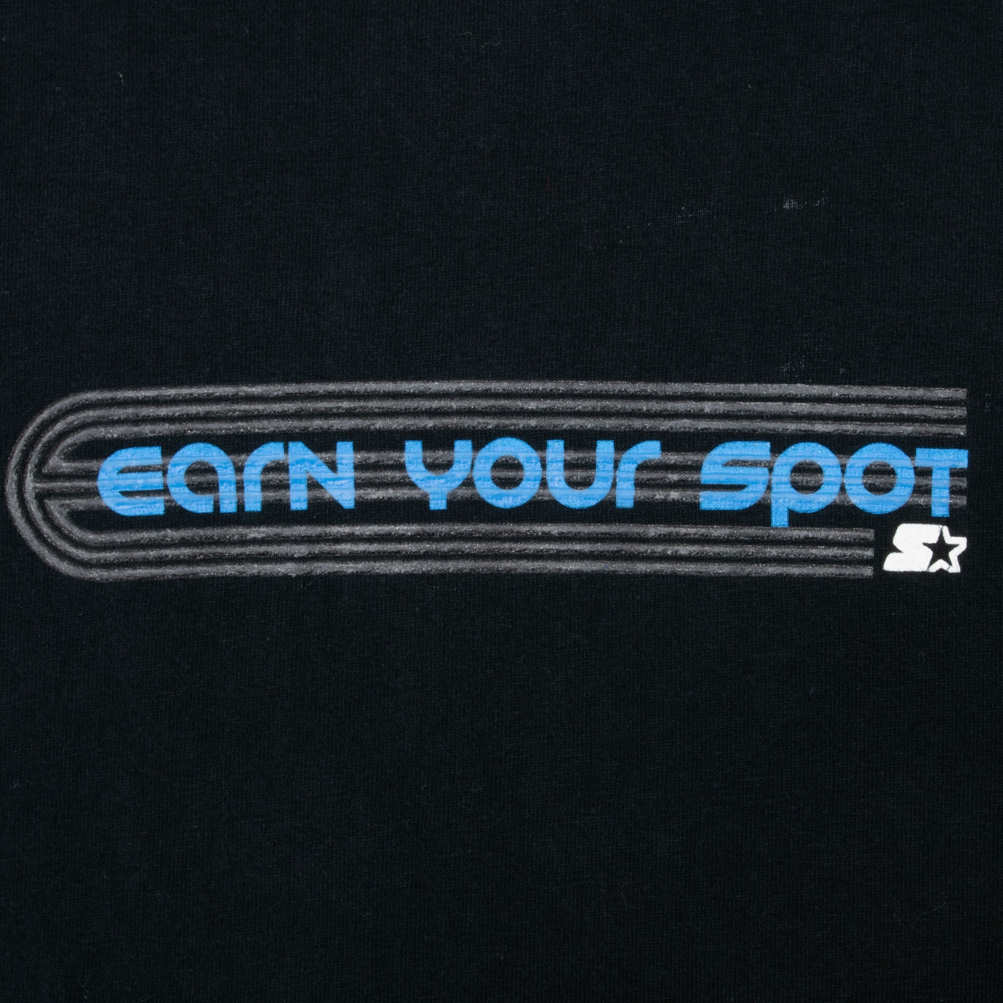 Vintage Starter Athletic Earn Your Sport Blue Tank Top Tee Shirt 1990S Size XL