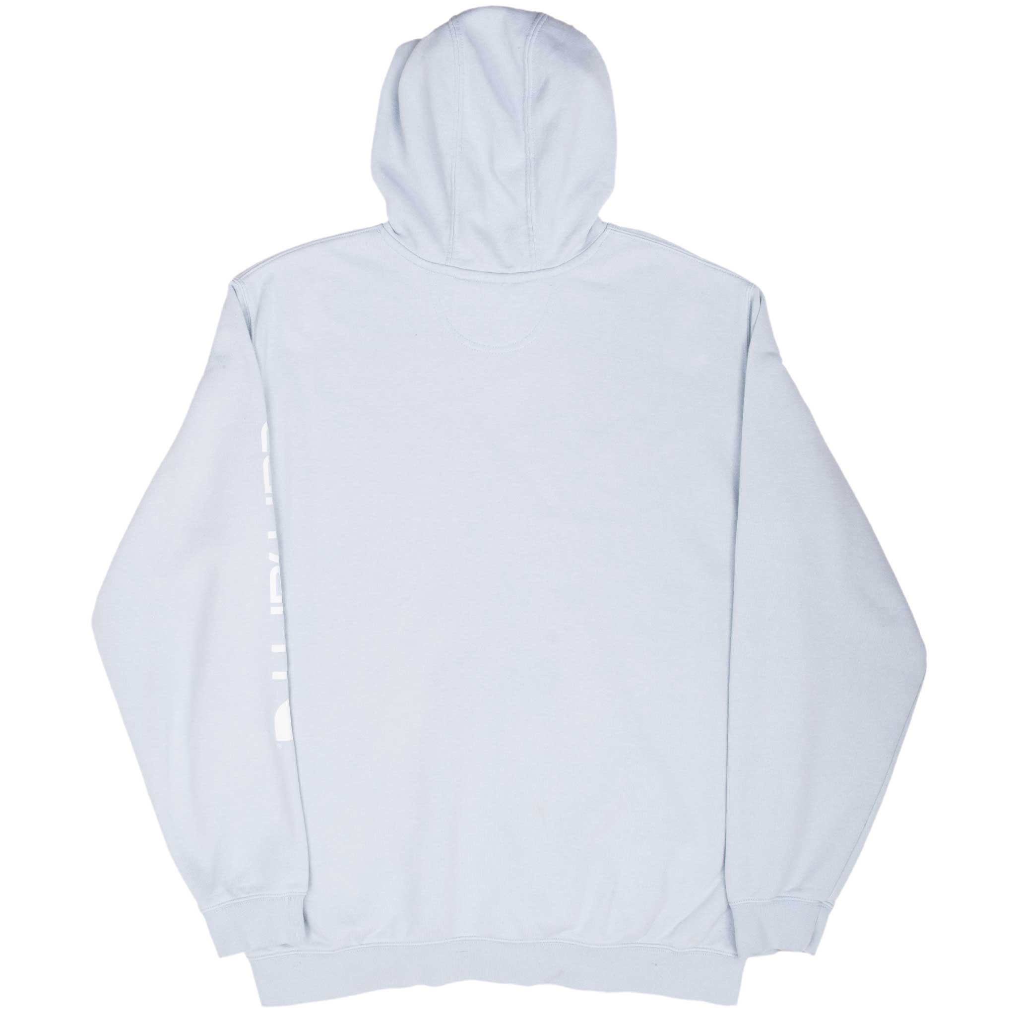 Vintage Carhartt Light Blue Hoodie Sweatshirt 2000S Size XL Tall