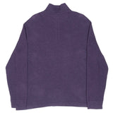 Vintage Ralph Lauren Purple Quarter Zip Sweater Size XL 1990S Made In Usa