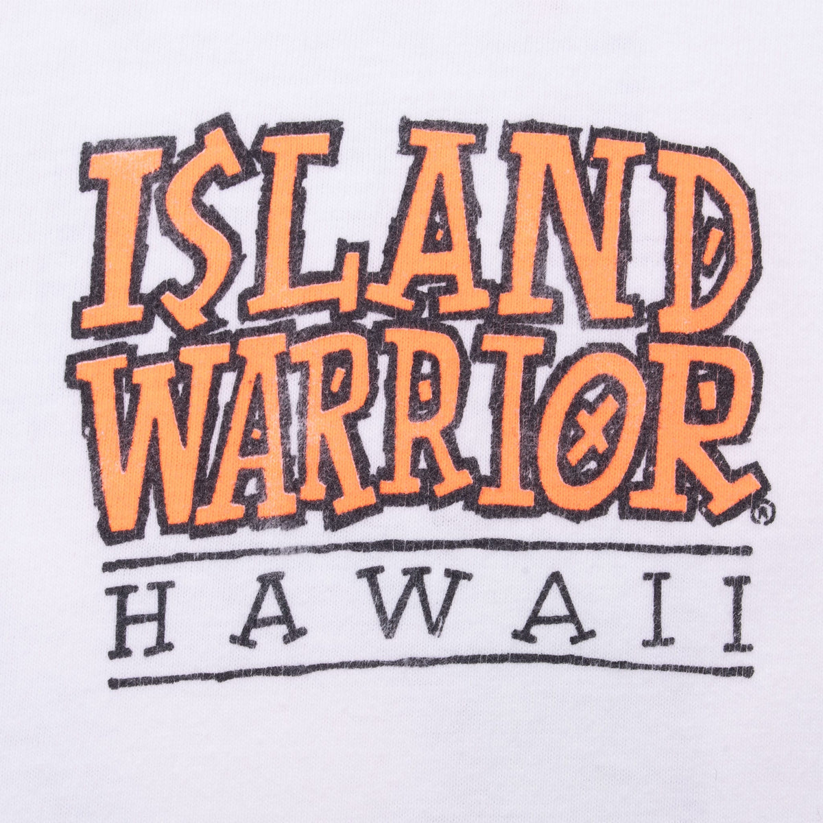 Vintage Hawaii Island Warior Ho'oikaika Kino Bodybuilding Tee Shirt 1990S Medium Made In Usa With Single Stitch Sleeves