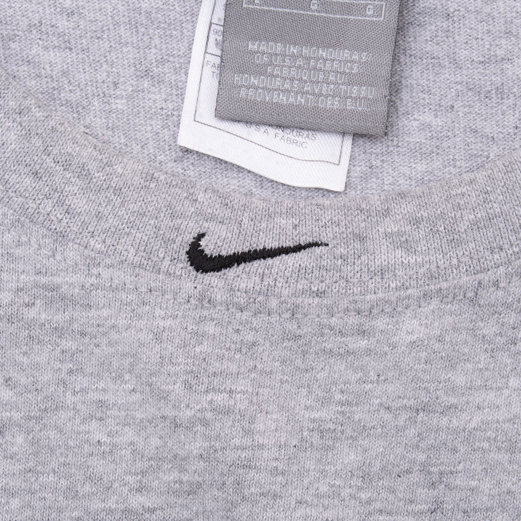 Vintage Nike Basketball Center Swoosh Grey Tank Top Tee Shirt 2000S Size Large
