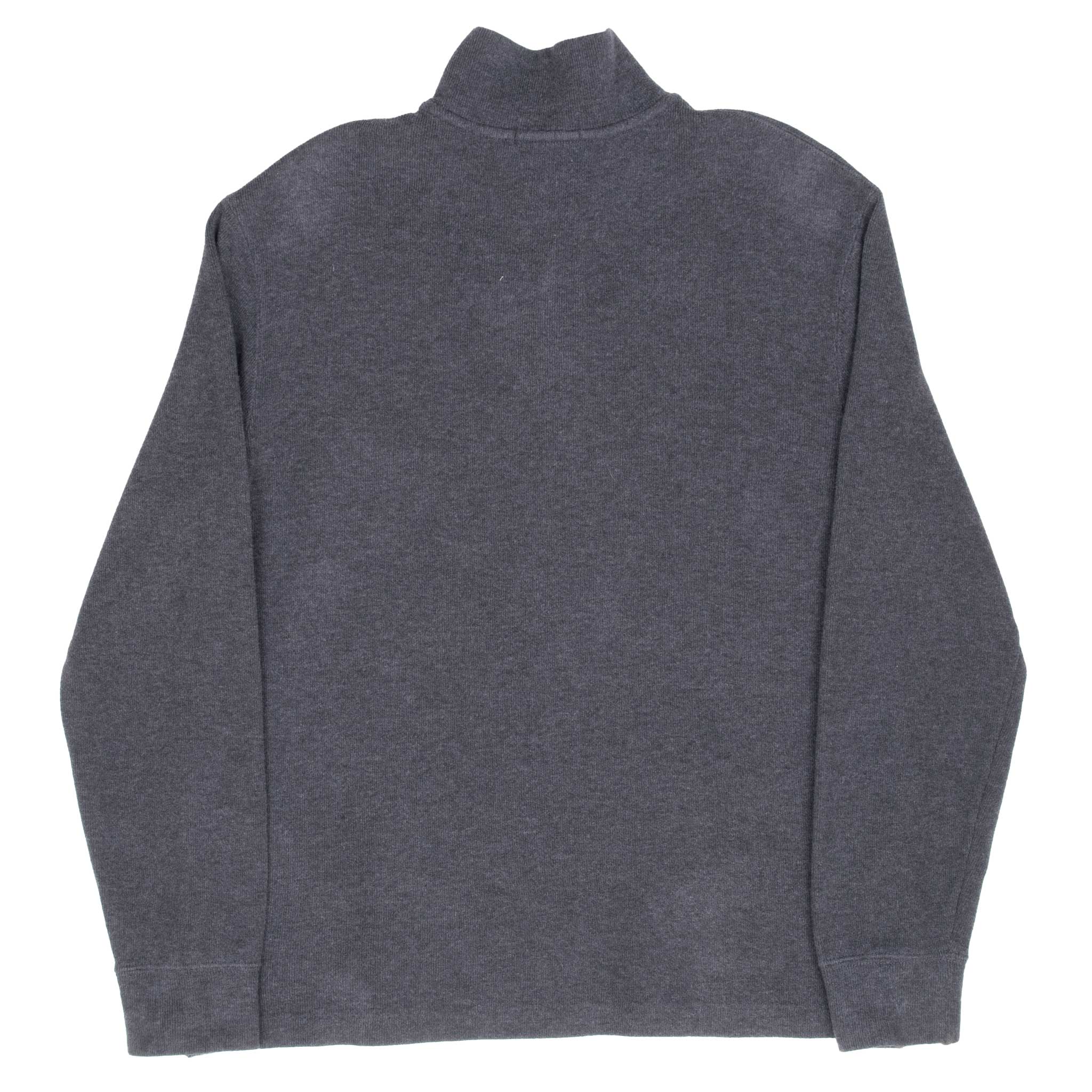 Polo Ralph Lauren Dark Grey Quarter 1/4 Zip Sweater Size Medium