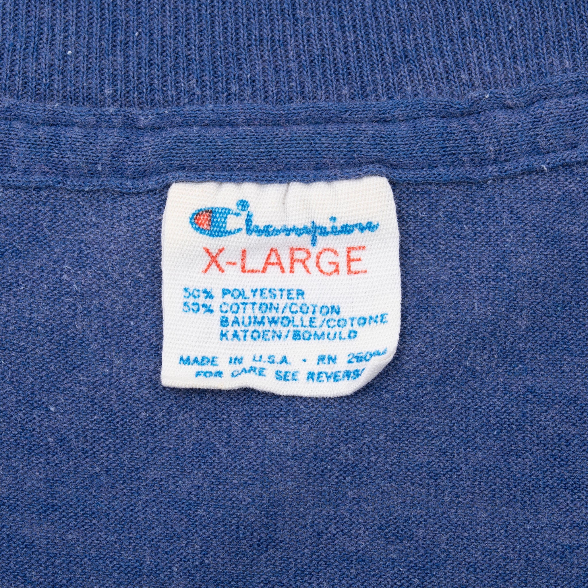 Vintage Nfl Los Angeles Rams Champion Tee Shirt 1980S Medium Made In Usa With Single Stitch Sleeves