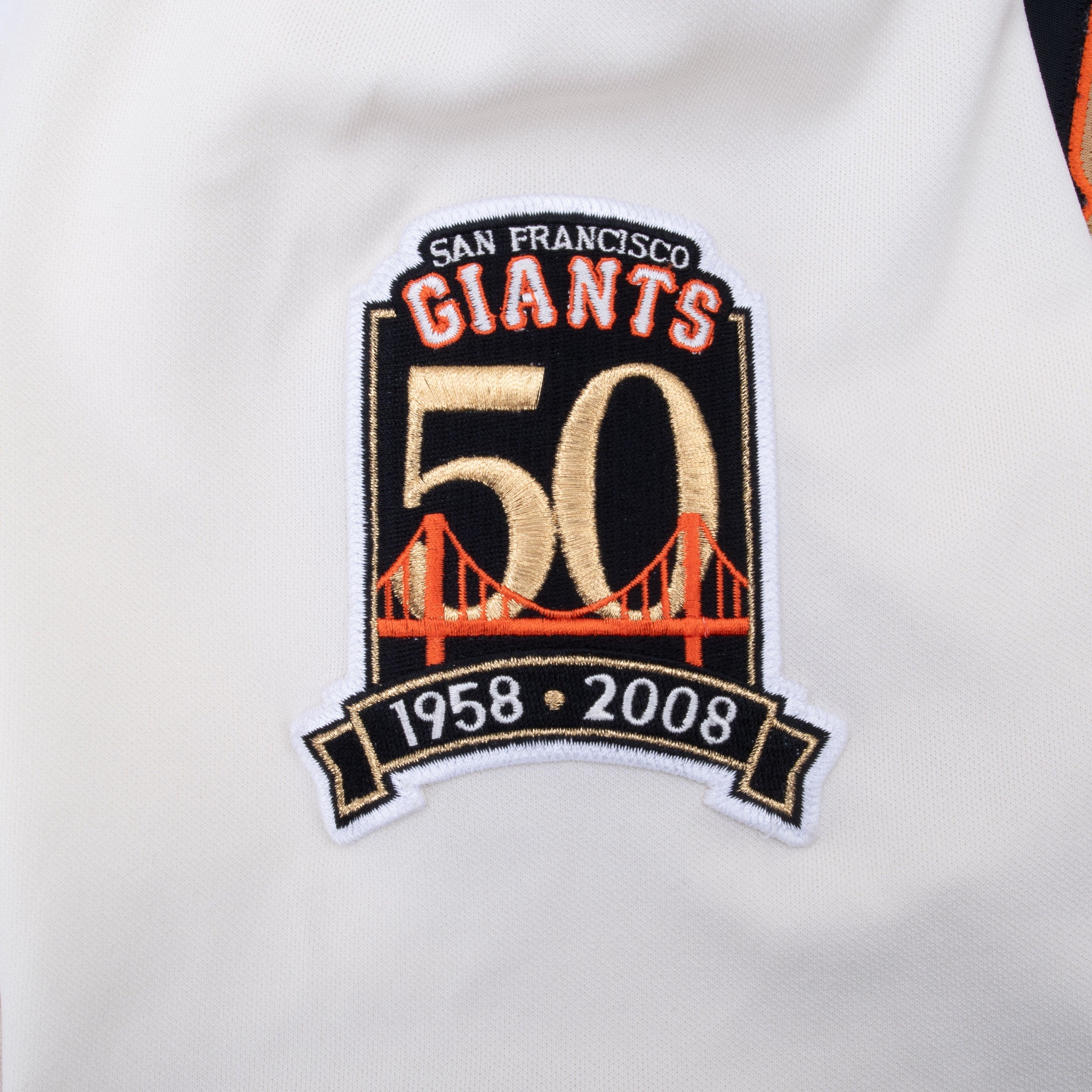 Vintage Mlb San Francisco Giants 50Th Anniversary 1958-2008 Majestic Jersey Size 48