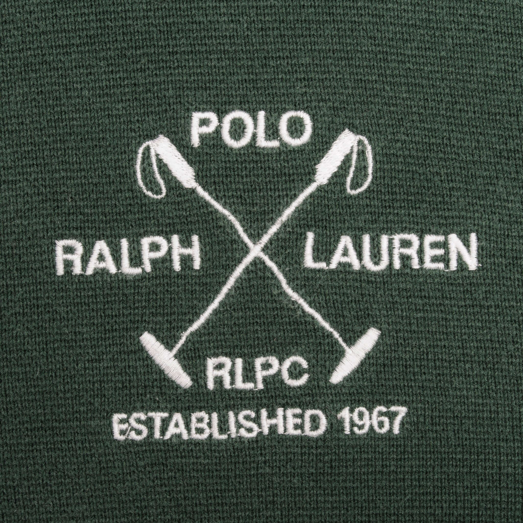 Vintage Polo Ralph Lauren Green Rlpc Quarter 1/4 Zip Sweater 1990S Size Large