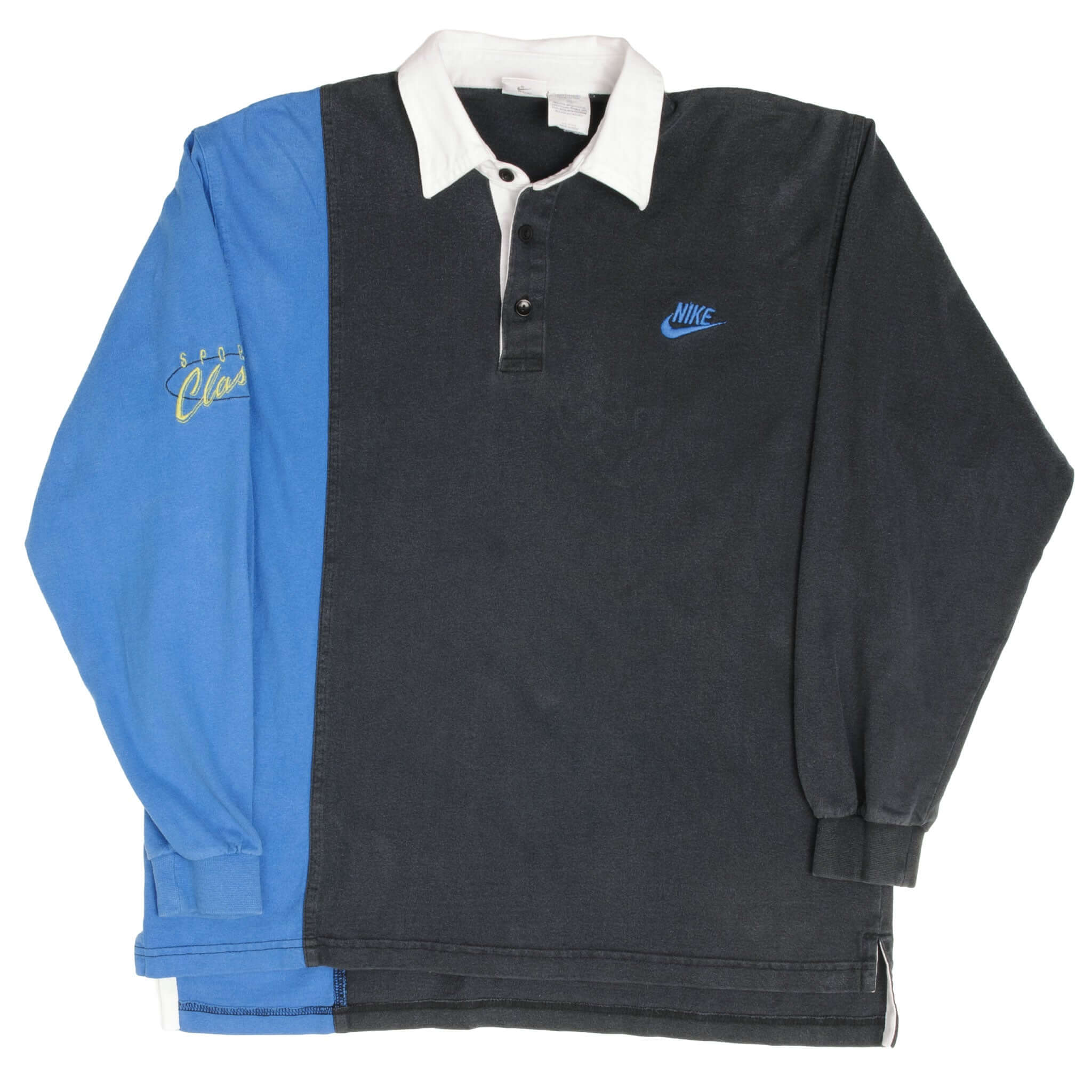 Vintage Nike Sport Classics Rugby Polo Shirt Late 1980S Medium