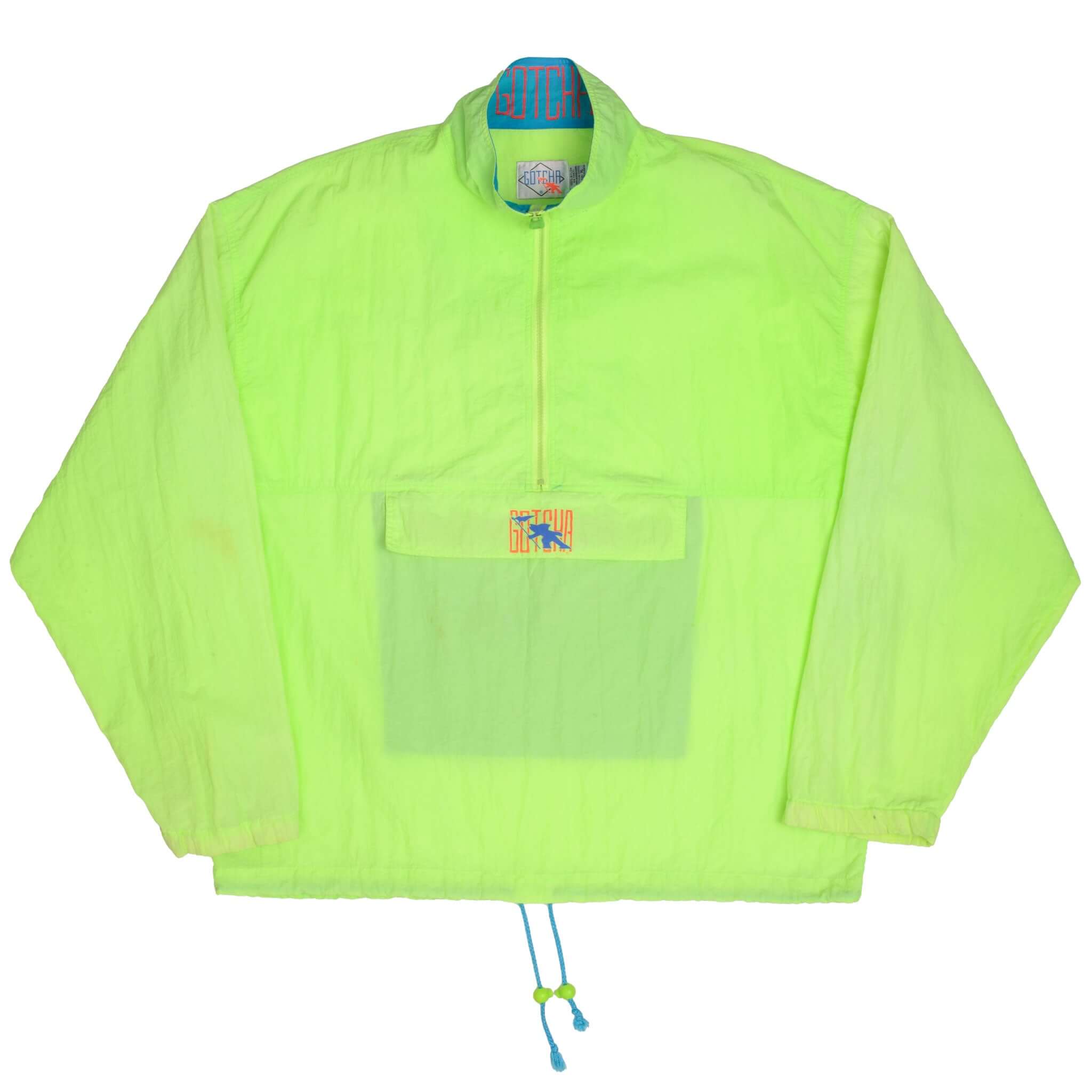 Vintage Gotcha Shell Pullover Jacket 1990S Size XL