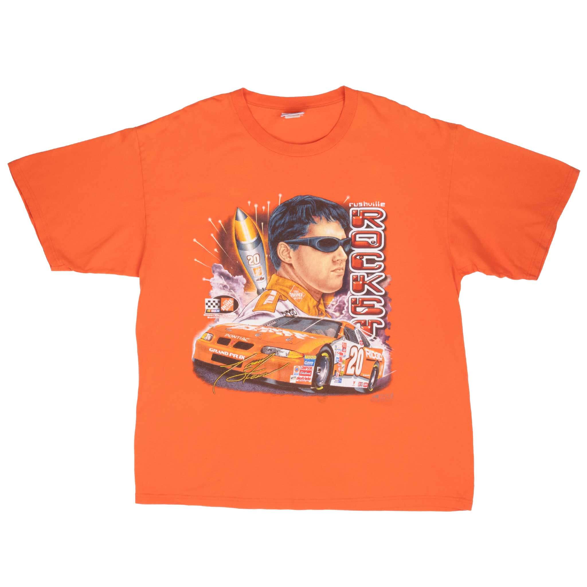 Vintage Nascar Tony Stewart Rushville Rocket 2001 Tee Shirt Size XL
