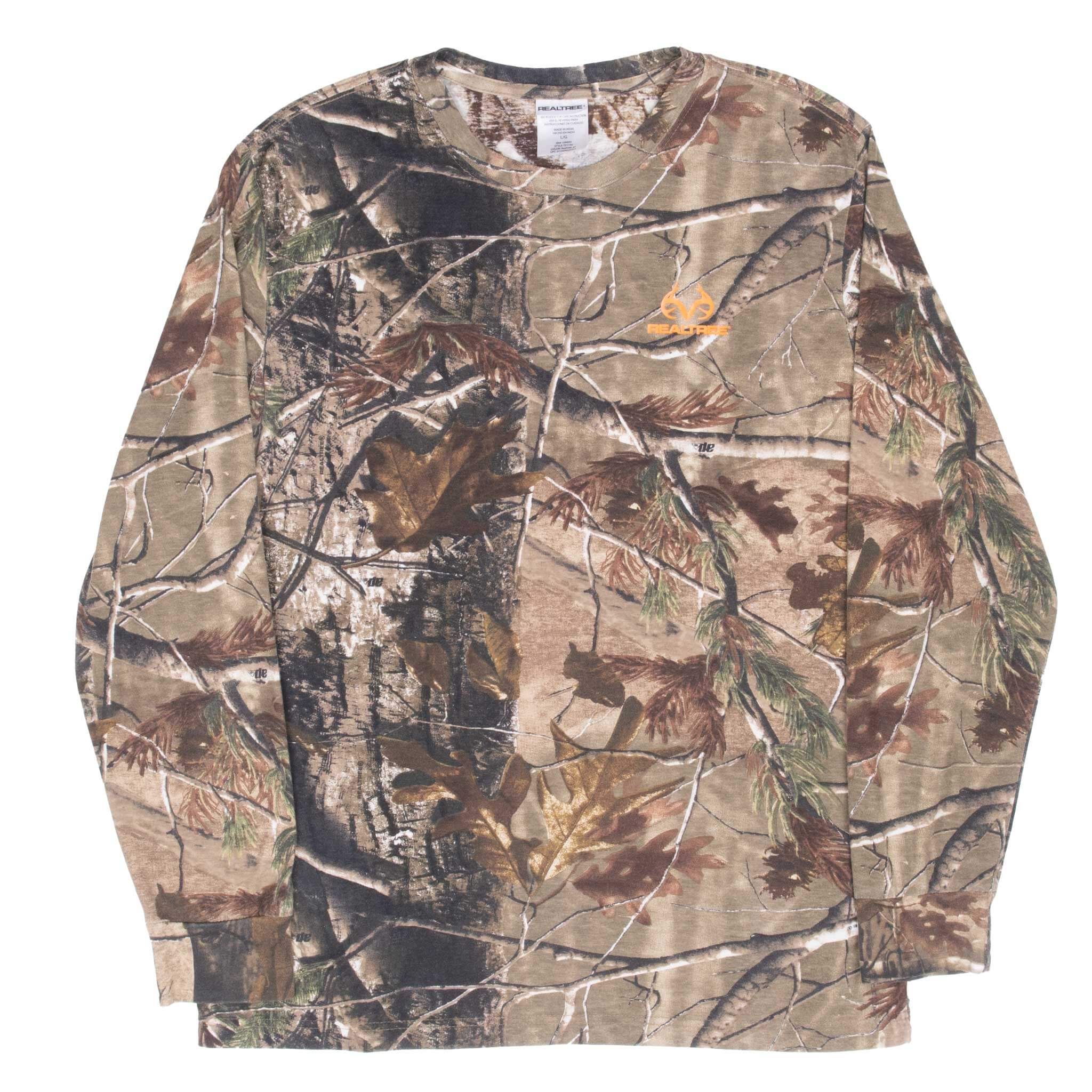 Vintage Hunting Realtree Aphd Camo Long Sleeve Tee Shirt Size Large