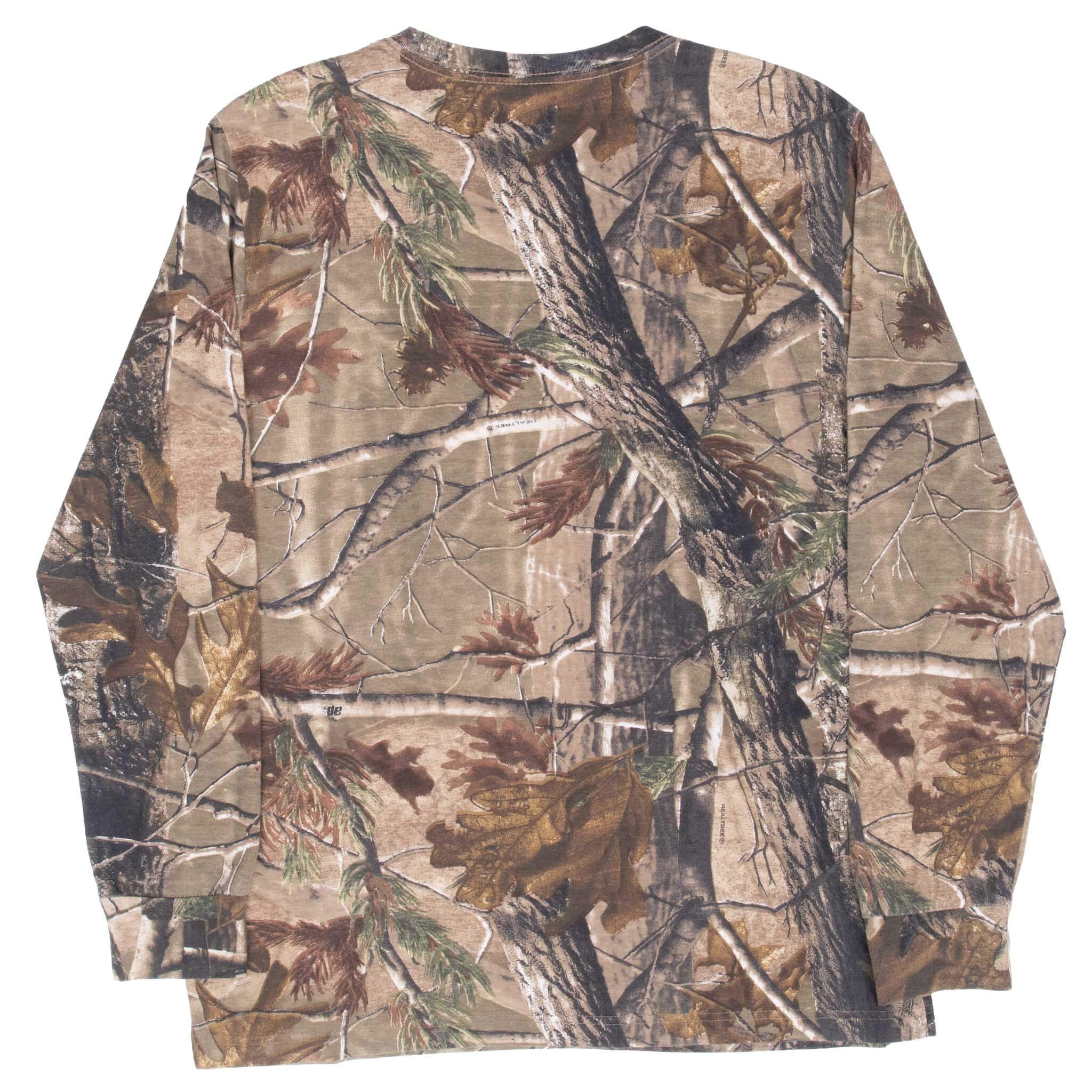 Vintage Hunting Realtree Aphd Camo Long Sleeve Tee Shirt Size Large