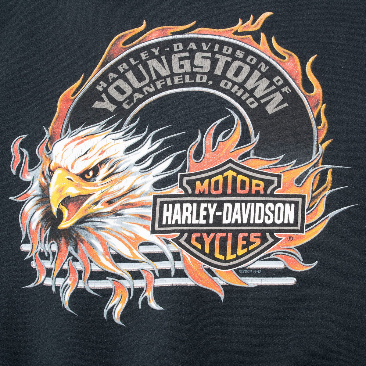 Vintage Harley Davidson Canfield Ohio 2004 Sweatshirt Size XL