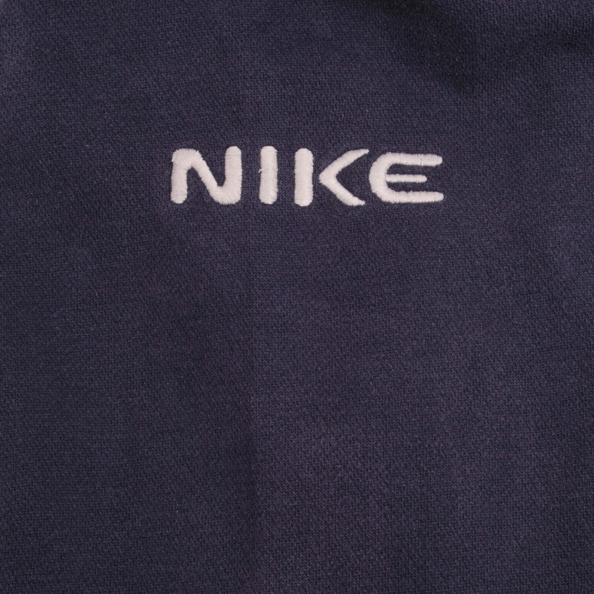 Vintage Nike Shoulder Logo Navy Blue Hoodie Sweatshirt 2000S Size XL