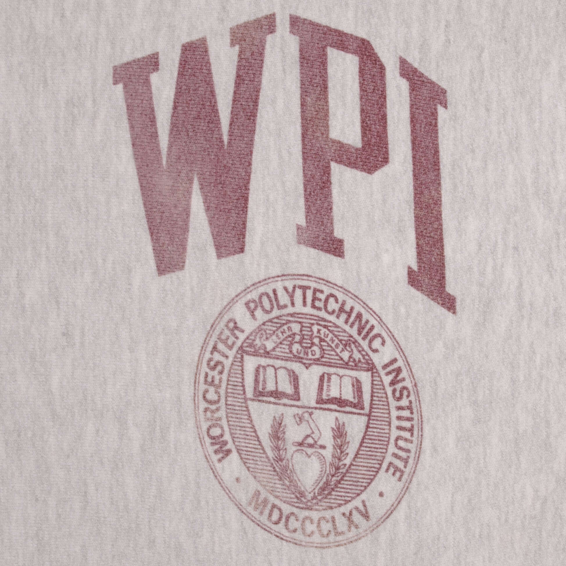 Vintage Reverse Weave Worcester Polytechnic Institute Kellsport Gray Sweatshirt Hoodie 1980S XL Made In Usa