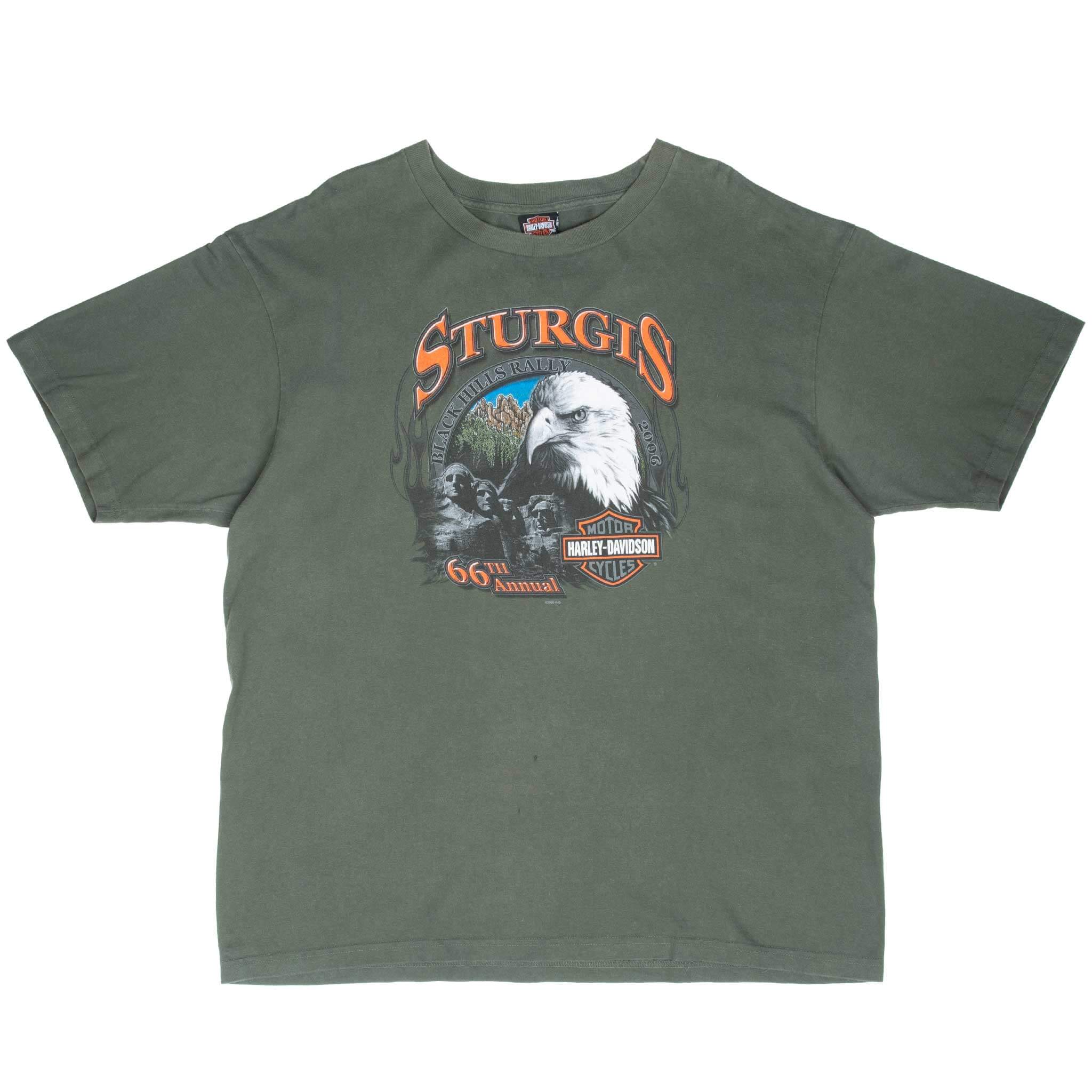 Vintage Harley Davidson Sturgis 66Th Annual Tee Shirt Size 2XL Made In Usa