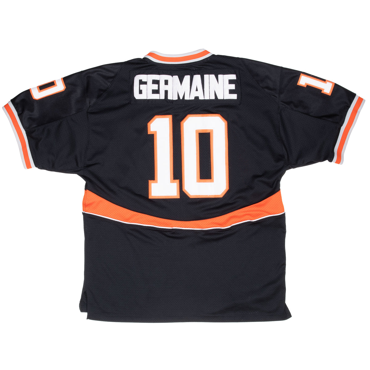 Back of black Utah Blaze jersey with GERMAINE name and number 10
