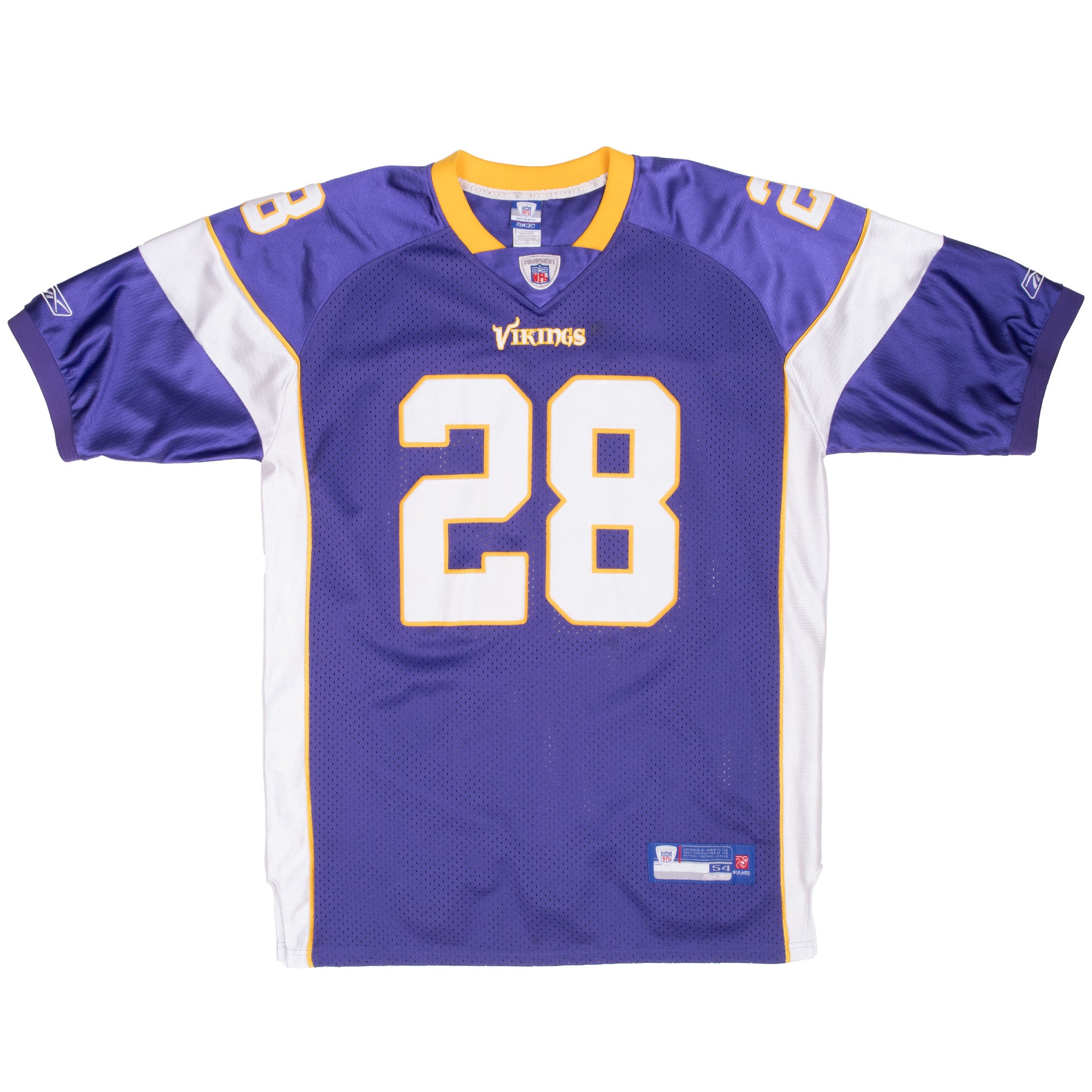 Vintage Nfl Minnesota Vikings Adrian Peterson #28 Reebok Jersey 2000S Size 54