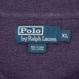 Vintage Ralph Lauren Purple Quarter Zip Sweater Size XL 1990S Made In Usa