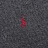 Polo Ralph Lauren Dark Grey Quarter 1/4 Zip Sweater Size Medium