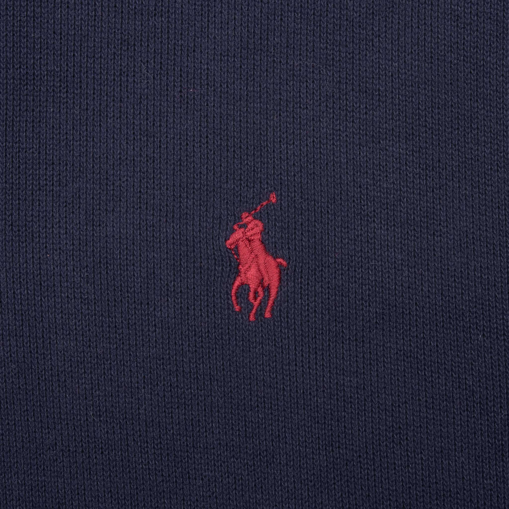 Vintage Polo Ralph Lauren Navy Blue Quarter 1/4 Zip Sweater Size Large