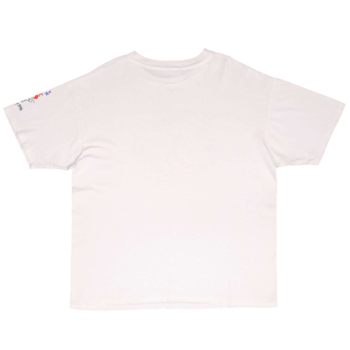 Back of white Atlanta 1996 Olympic Volleyball T-shirt with sleeve print