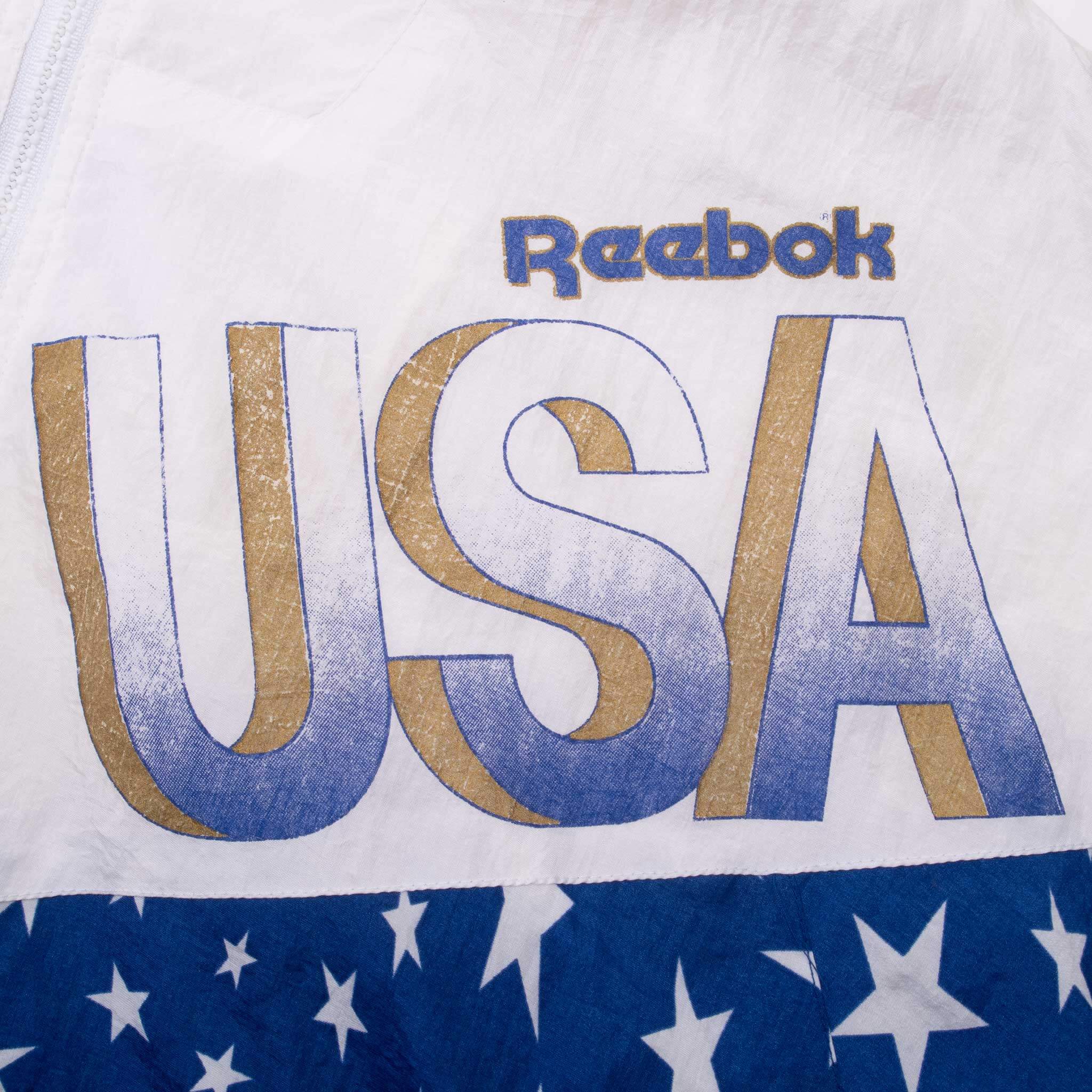 Vintage Reebok Usa Olympic Team 19992 Windbreaker Jacket Size Medium