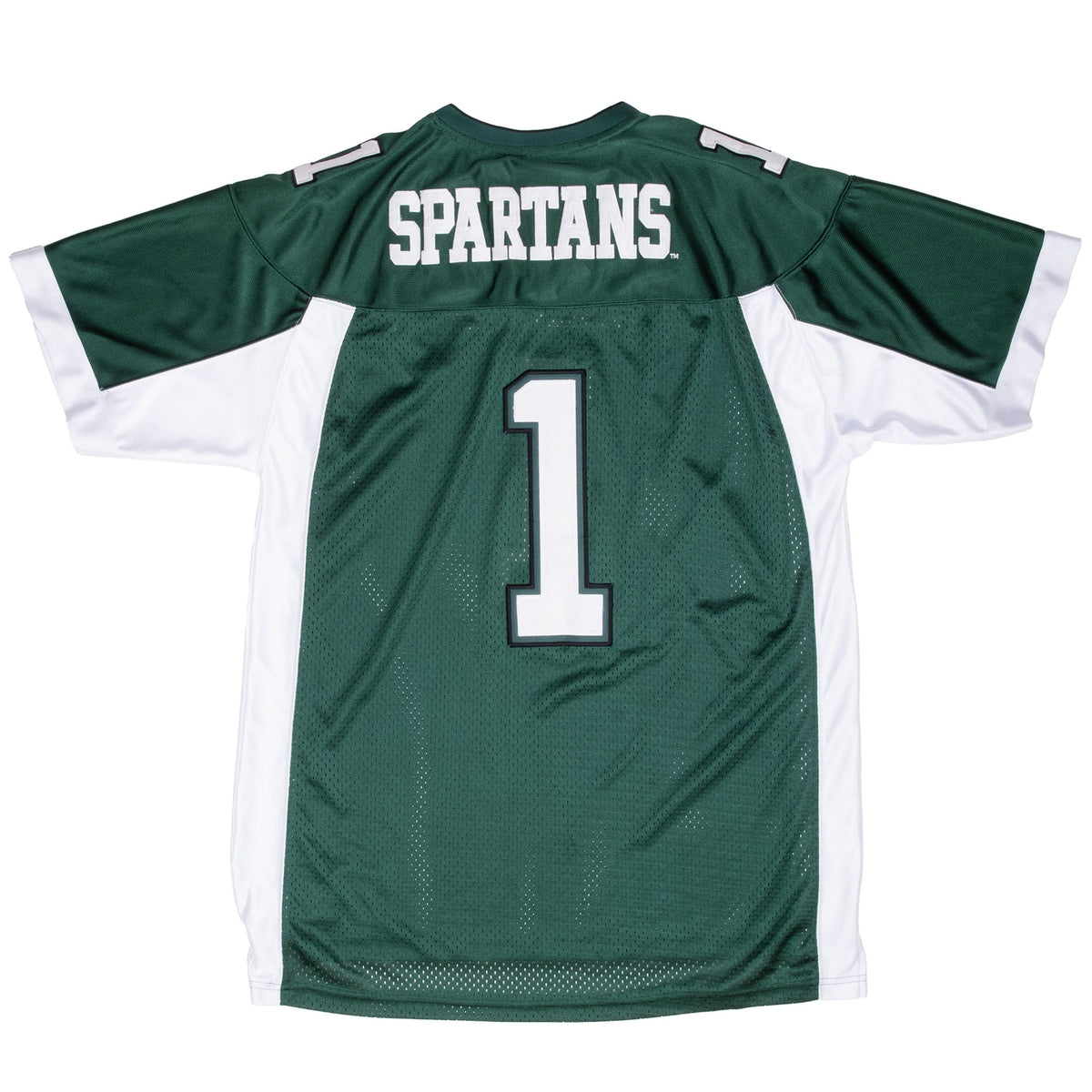 Vintage NCAA Michigan State Spartans #1 Football Jersey 1990s Size Large