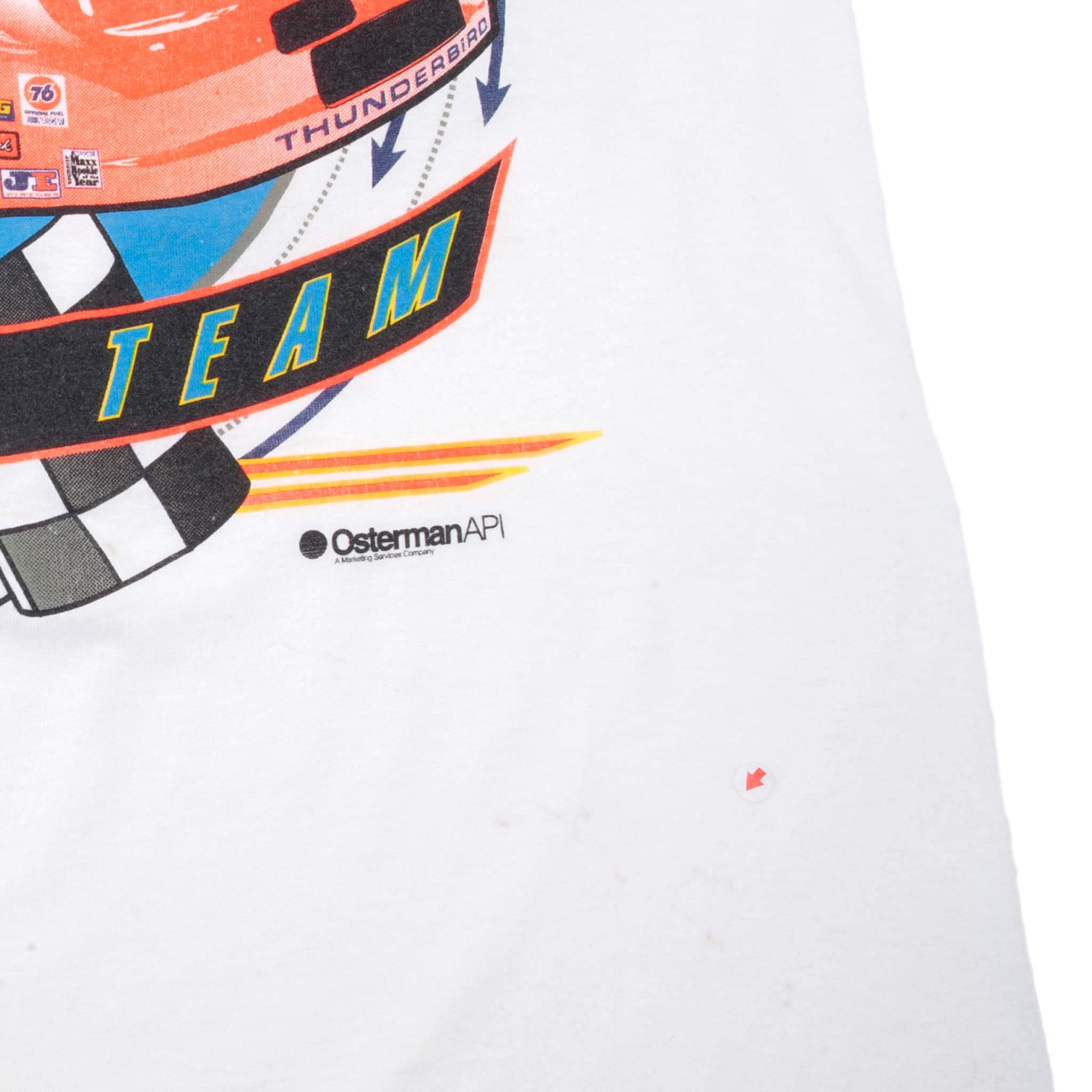 VINTAGE NASCAR TIDE RACING RICKY RUDD TEE SHIRT 1990S SIZE LARGE MADE IN USA