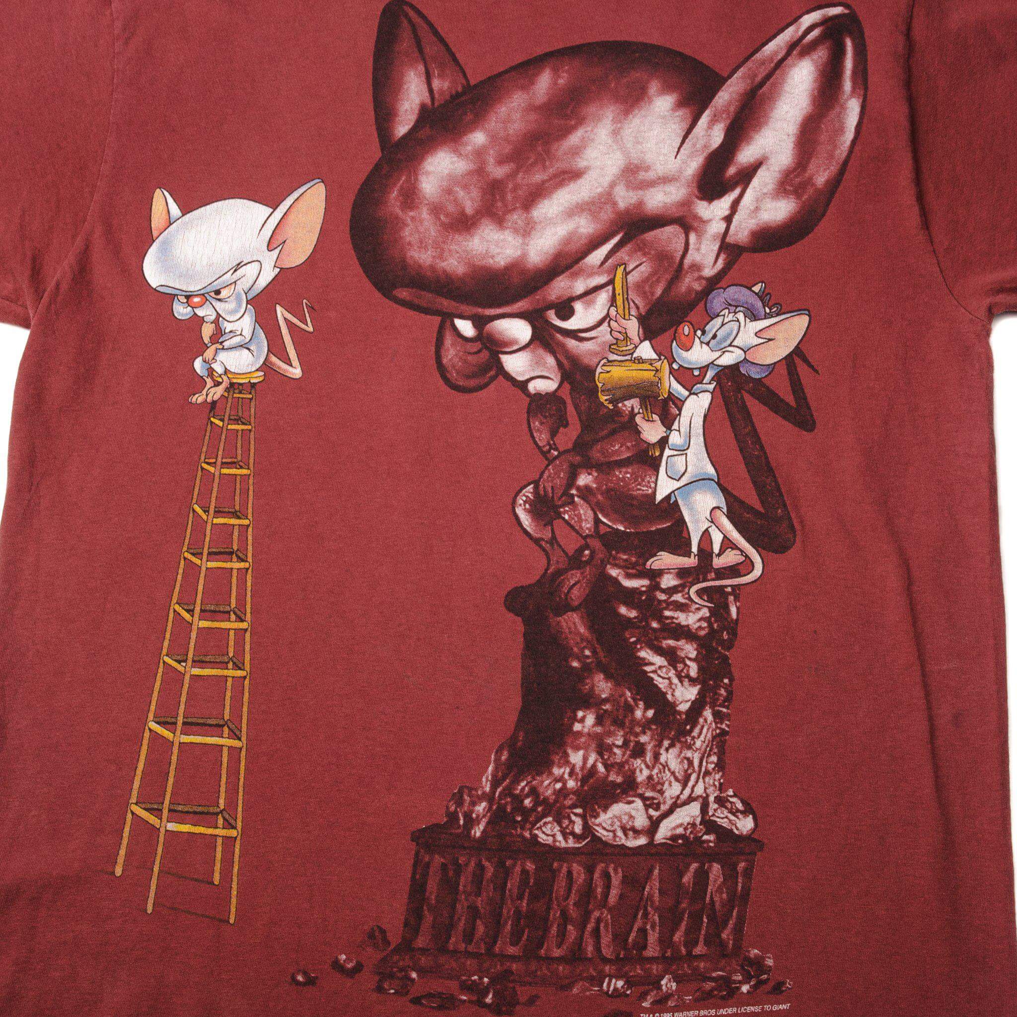 VINTAGE PINKY AND THE BRAIN TEE SHIRT 1995 SIZE SIZE LARGE