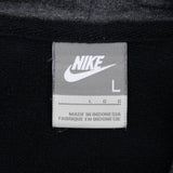 Vintage Nike Classic Swoosh Black Hoodie Sweatshirt 2000S Size Large