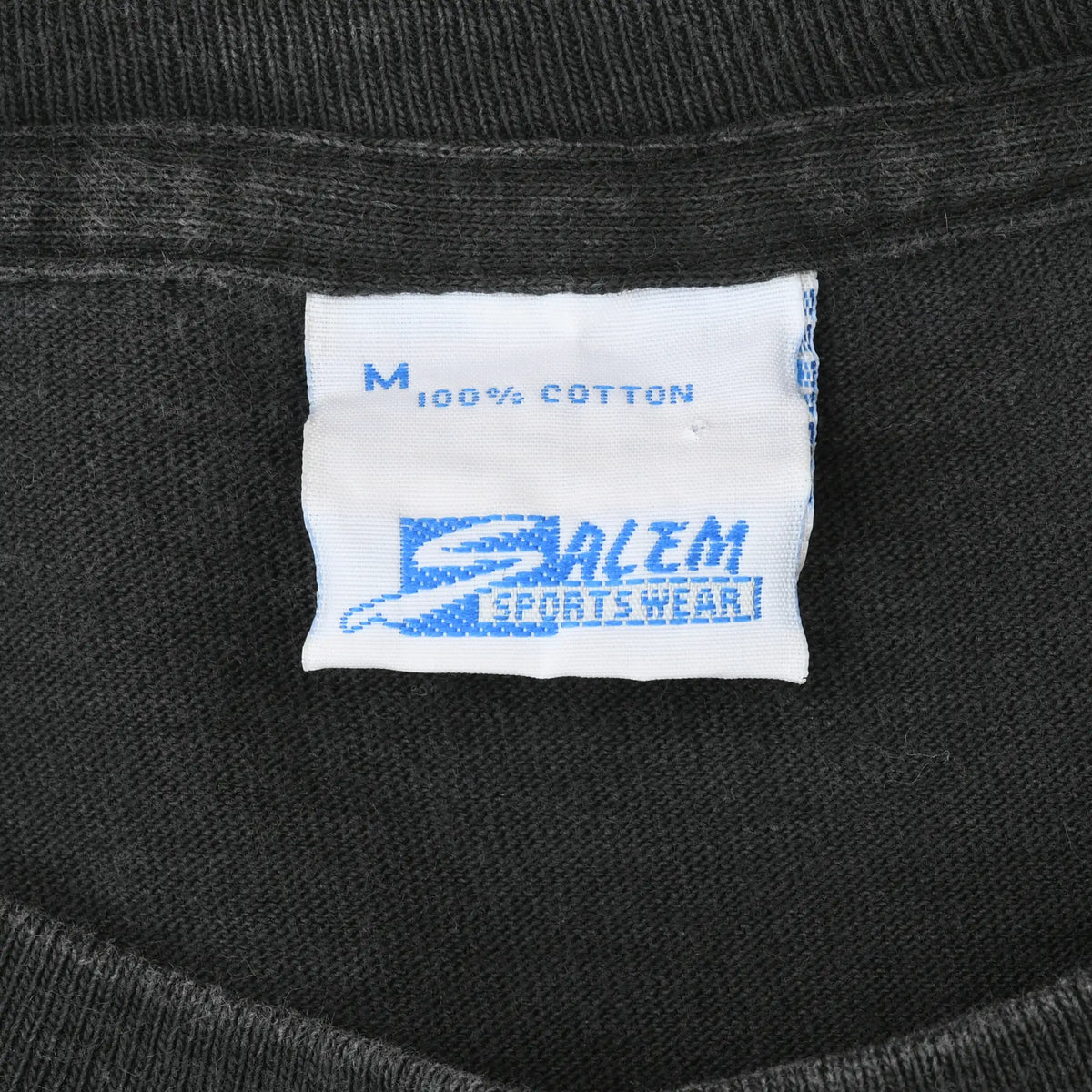 Salem Sportswear neck tag marked M and 100% cotton