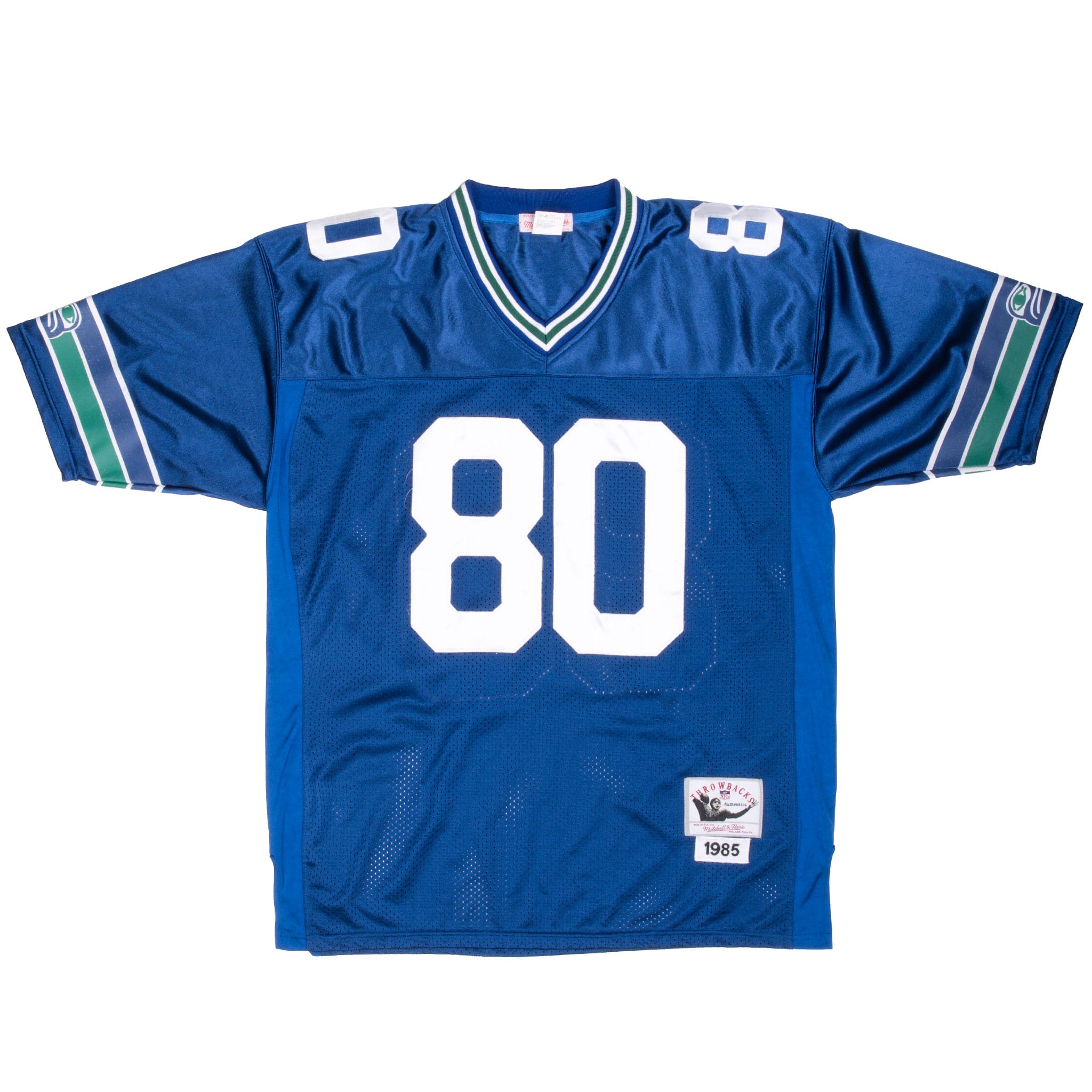 Vintage NFL Seattle Seahawks Steve Largent #80 Mitchell & Ness Jersey 1985 Size 52