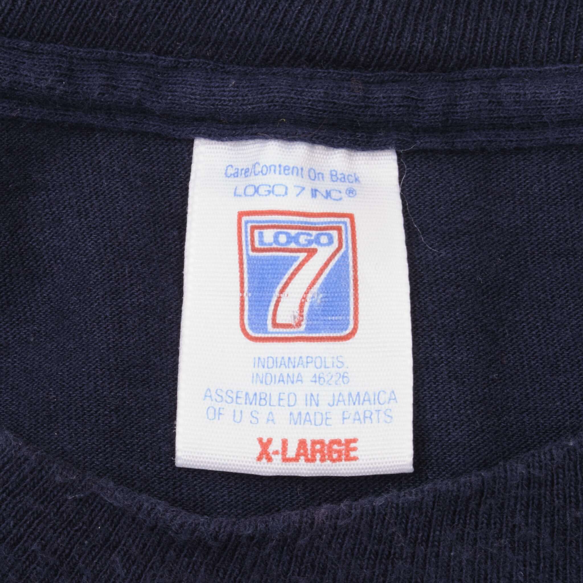 Vintage MLB Atlanta Braves 1992 Logo 7 Tee Shirt Size XL With Single Stitch Sleeves