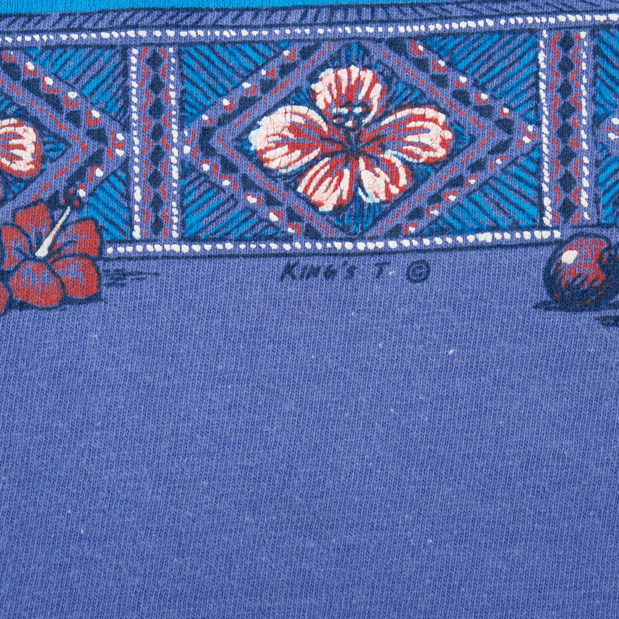 Vintage Hawaii Graphic Tee Shirt 1990S Size Large With Single Stitch Sleeves