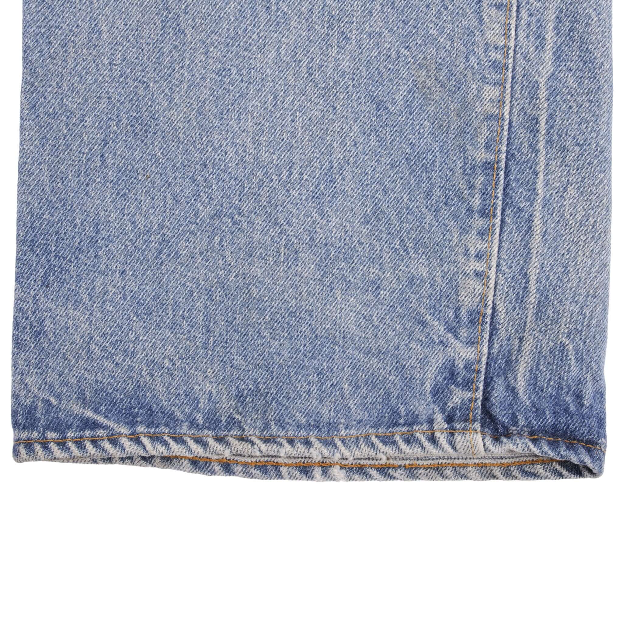 Beautiful Indigo Levis 501 Jeans with Selvedge Redline 1970S Made in USA. Amazing Wash with a light blue wash with some light whiskers. Size Tags is 42X33 Actual Size is 40X30 Back Button #6