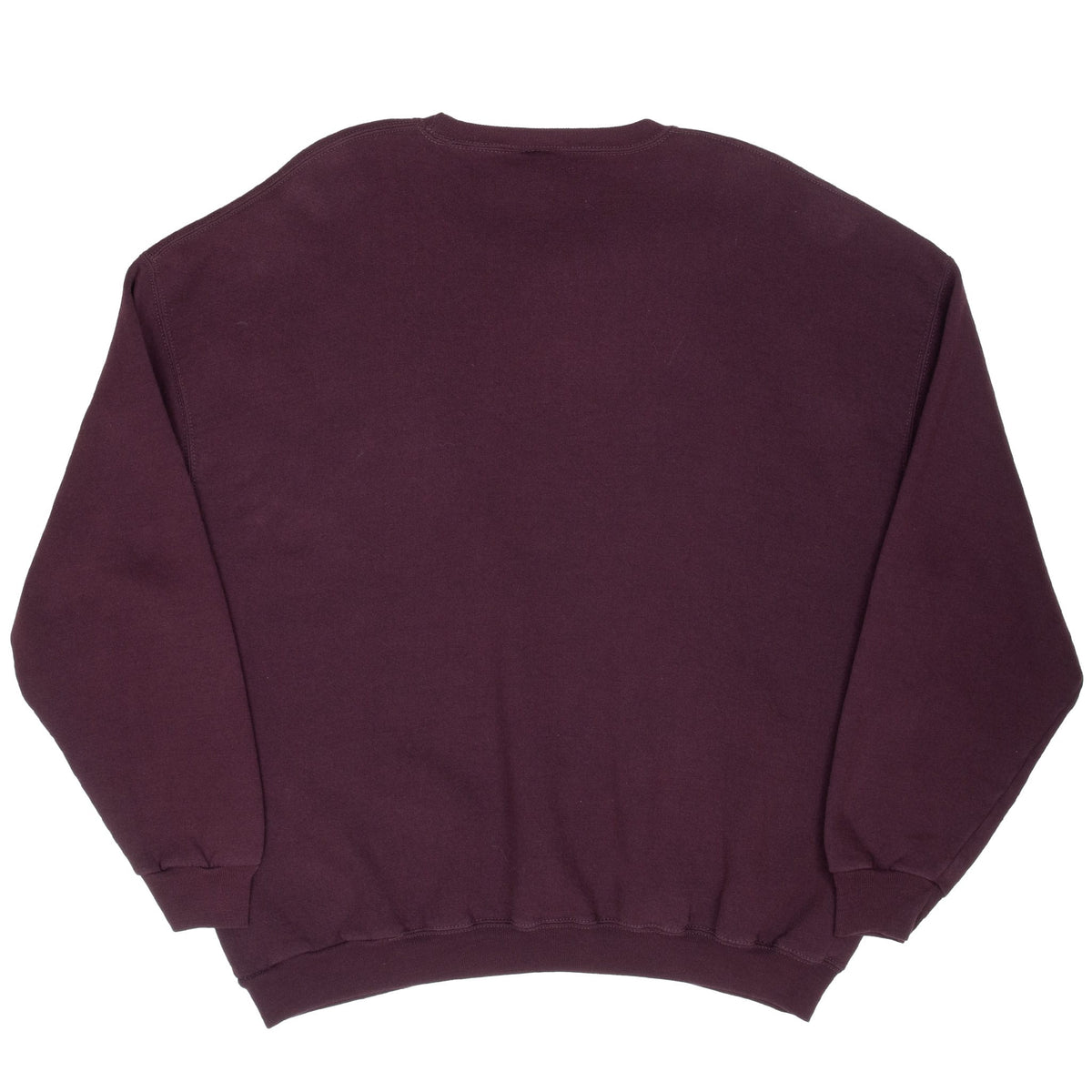 Vintage Russell Athletic Blank Burgundy Sweatshirt 1990s Size 2XL