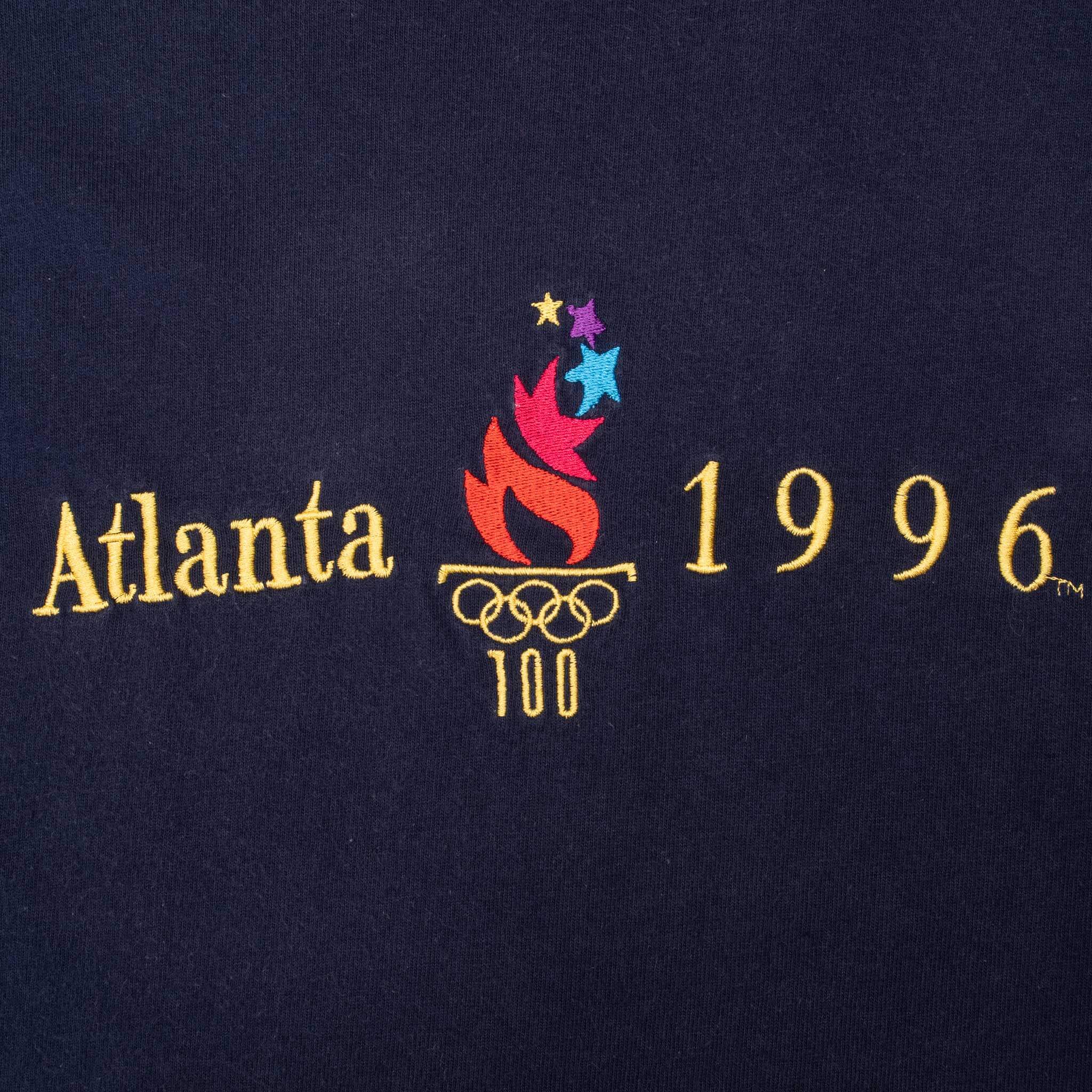 Vintage Champion Atlanta Olympics 1996 Embroidered Tee Shirt Size 2XL