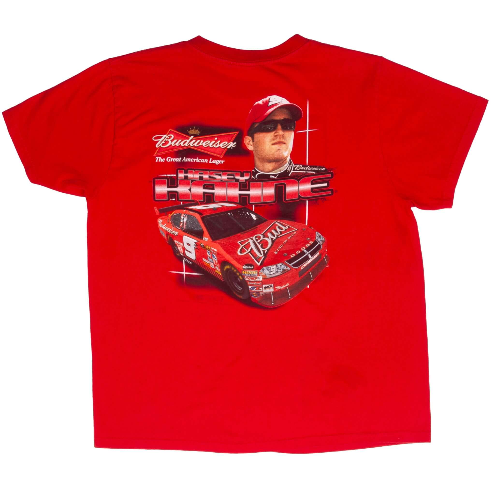 Vintage Nascar Kasey Kahne Budweiser 2000S Tee Shirt Size Large