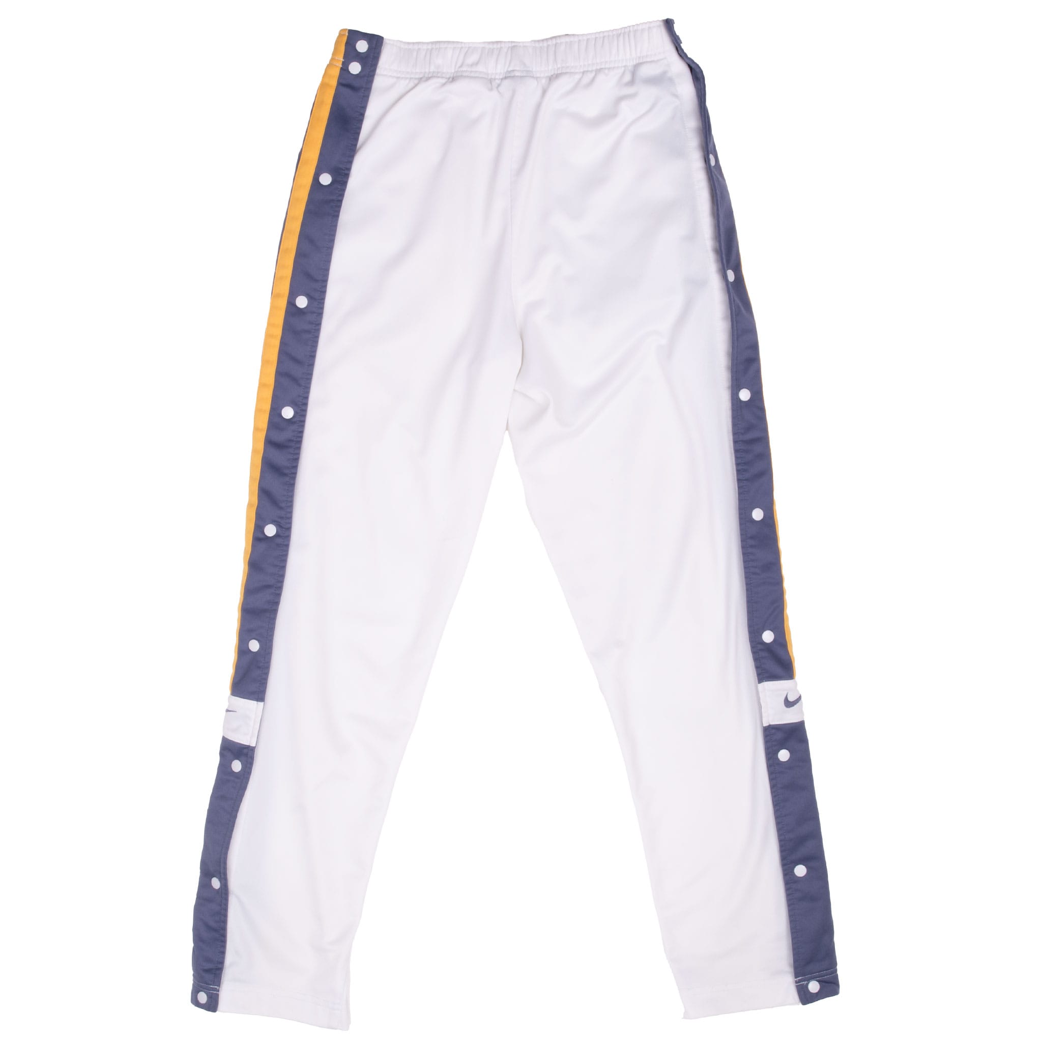 Vintage Nike Snap-Button White Track Pants 1990s Size Small