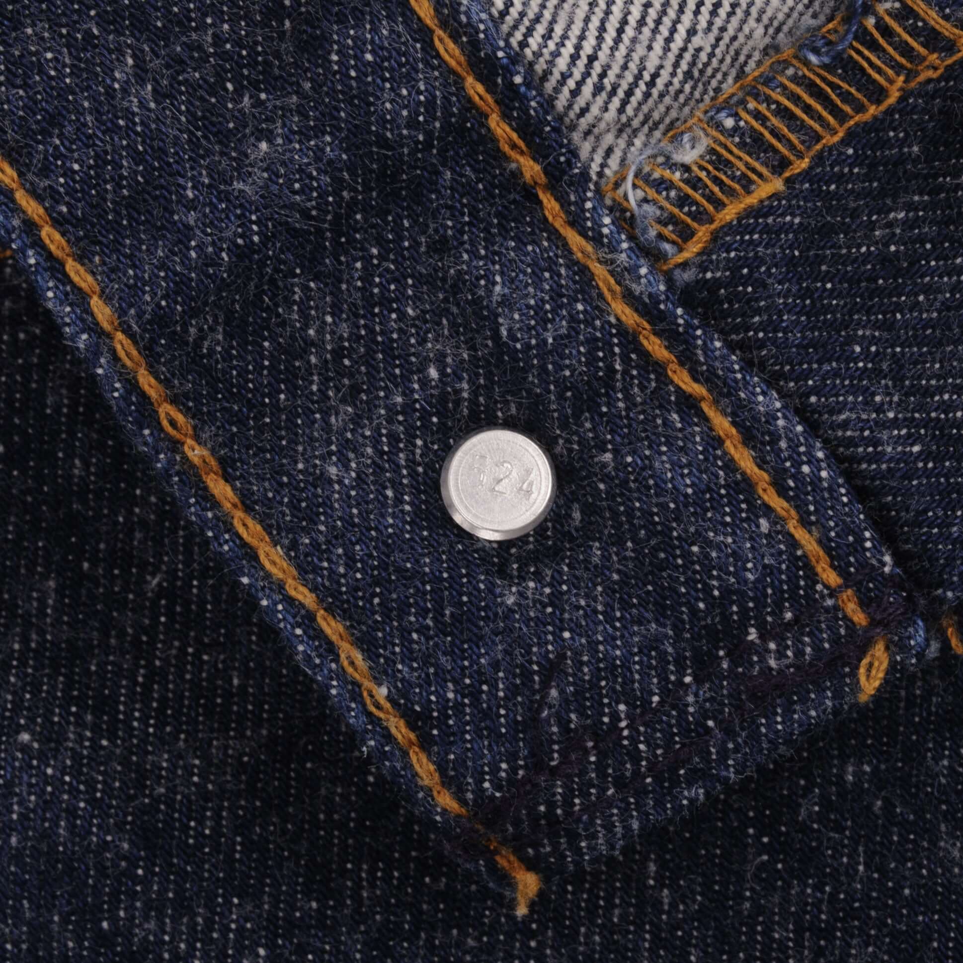 Beautiful Indigo Levis 501 Jeans 1980S Made in USA with Very Dark Wash Size on Tag 32X38 Actual Size 30X35 Back Button #524