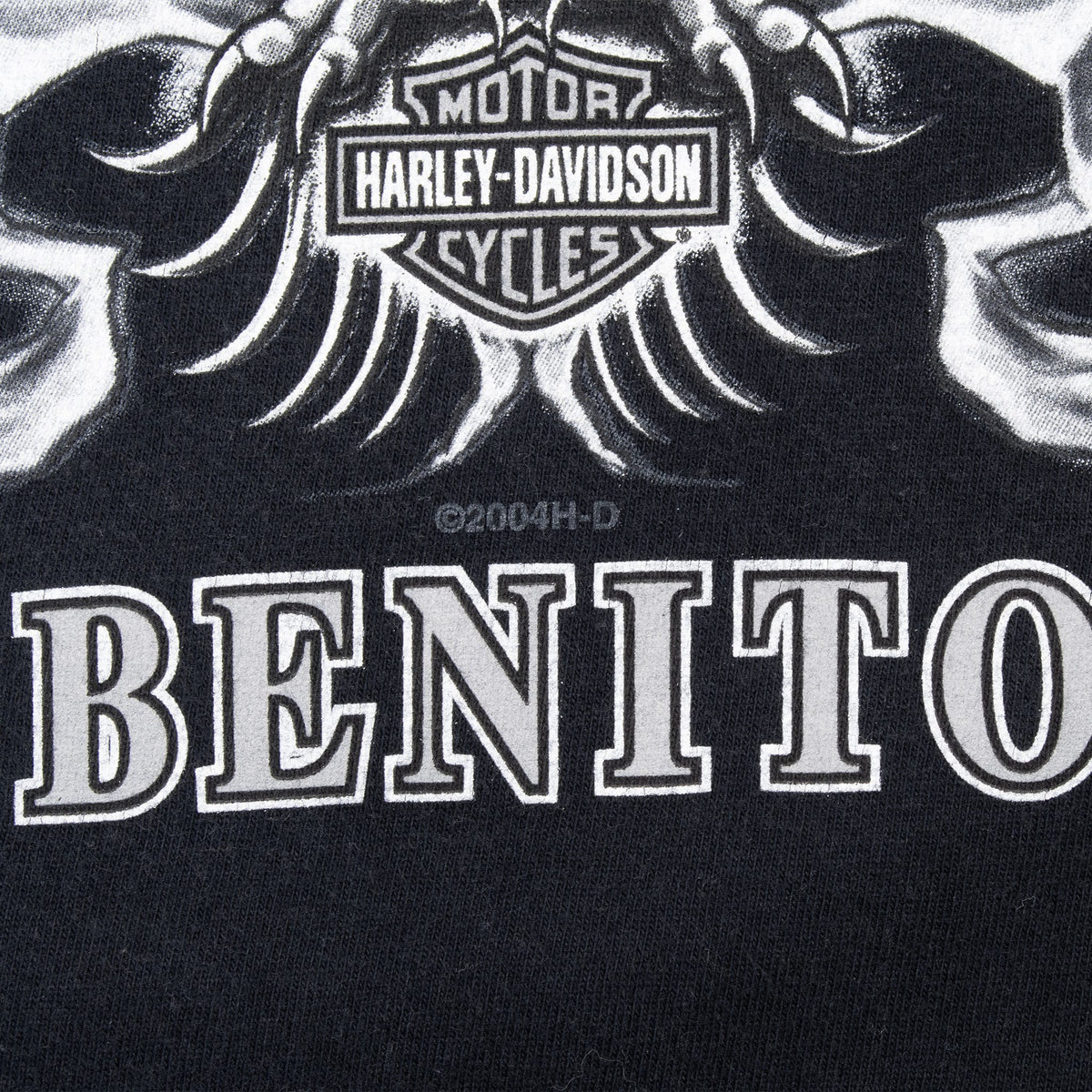 Vintage Harley-Davidson San Benito Texas T-Shirt 2004 Size XL Made in USA