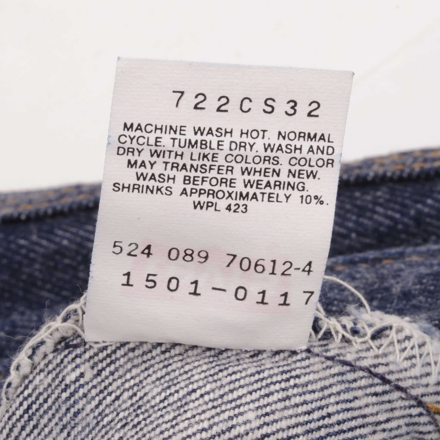 Beautiful Indigo Levis 501 Jeans 1980S Made in USA with Very Dark Wash Size on Tag 32X38 Actual Size 30X35 Back Button #524