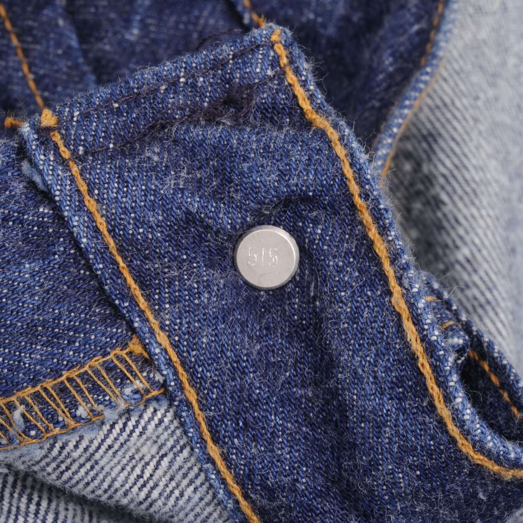 Beautiful Indigo Levis 501 Jeans 1980S Made in USA with Very Dark Wash wash Size on Tag 36X36 Actual Size 35X36 Back Button #515
