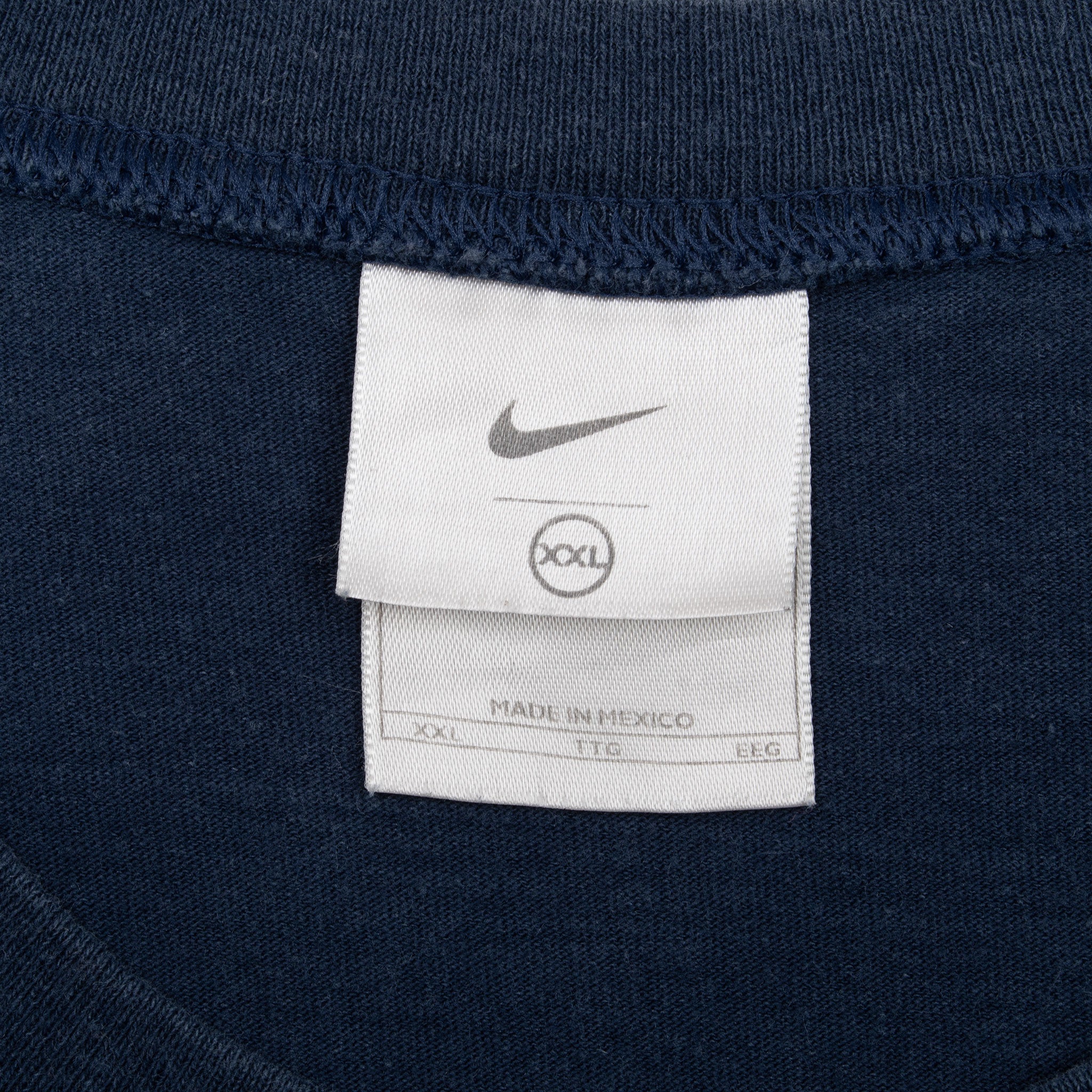 Vintage Nike Spellout Navy Blue Tank Top Tee Shirt 2000S Size 2XL