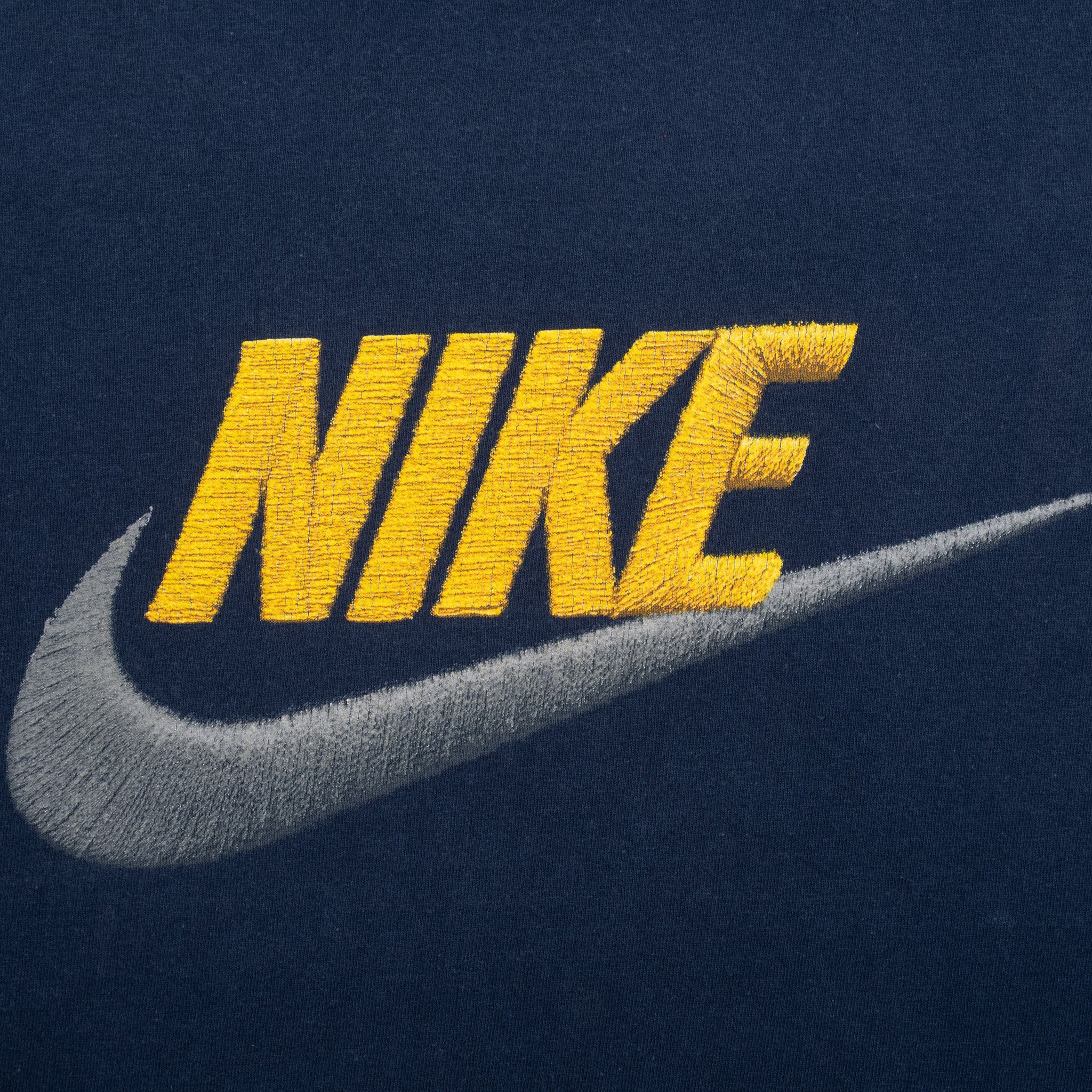 Vintage Nike Spellout Navy Blue Tank Top Tee Shirt 2000S Size 2XL