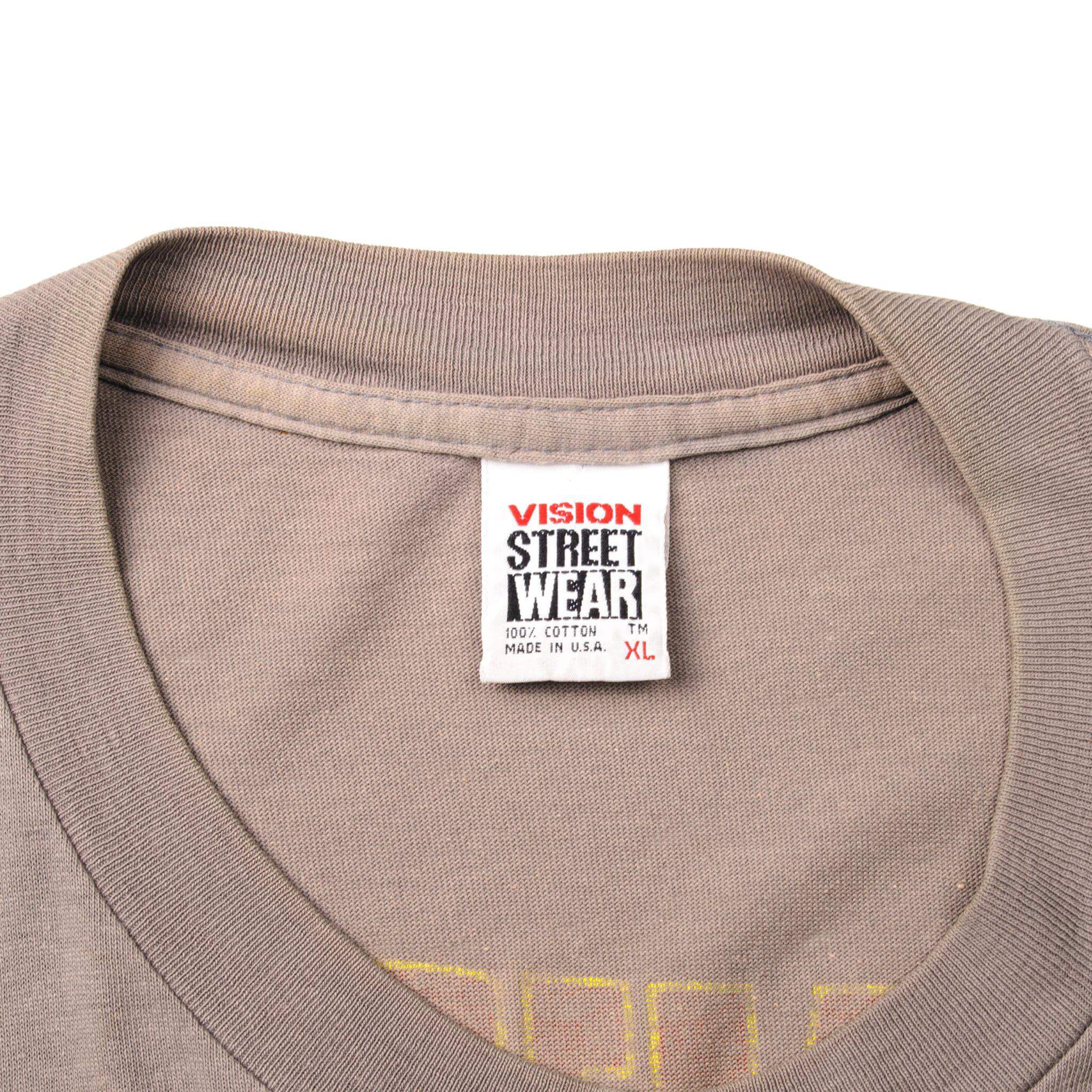 VINTAGE VISION STREETWEAR SKATE TEE SHIRT SIZE XL MADE IN USA