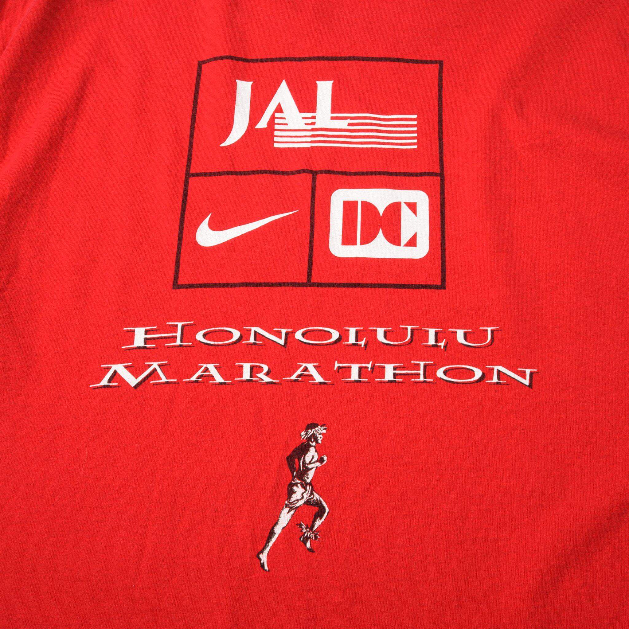 VINTAGE NIKE HONOLULU MARATHON TEE SHIRT 1995 SIZE MEDIUM MADE IN USA