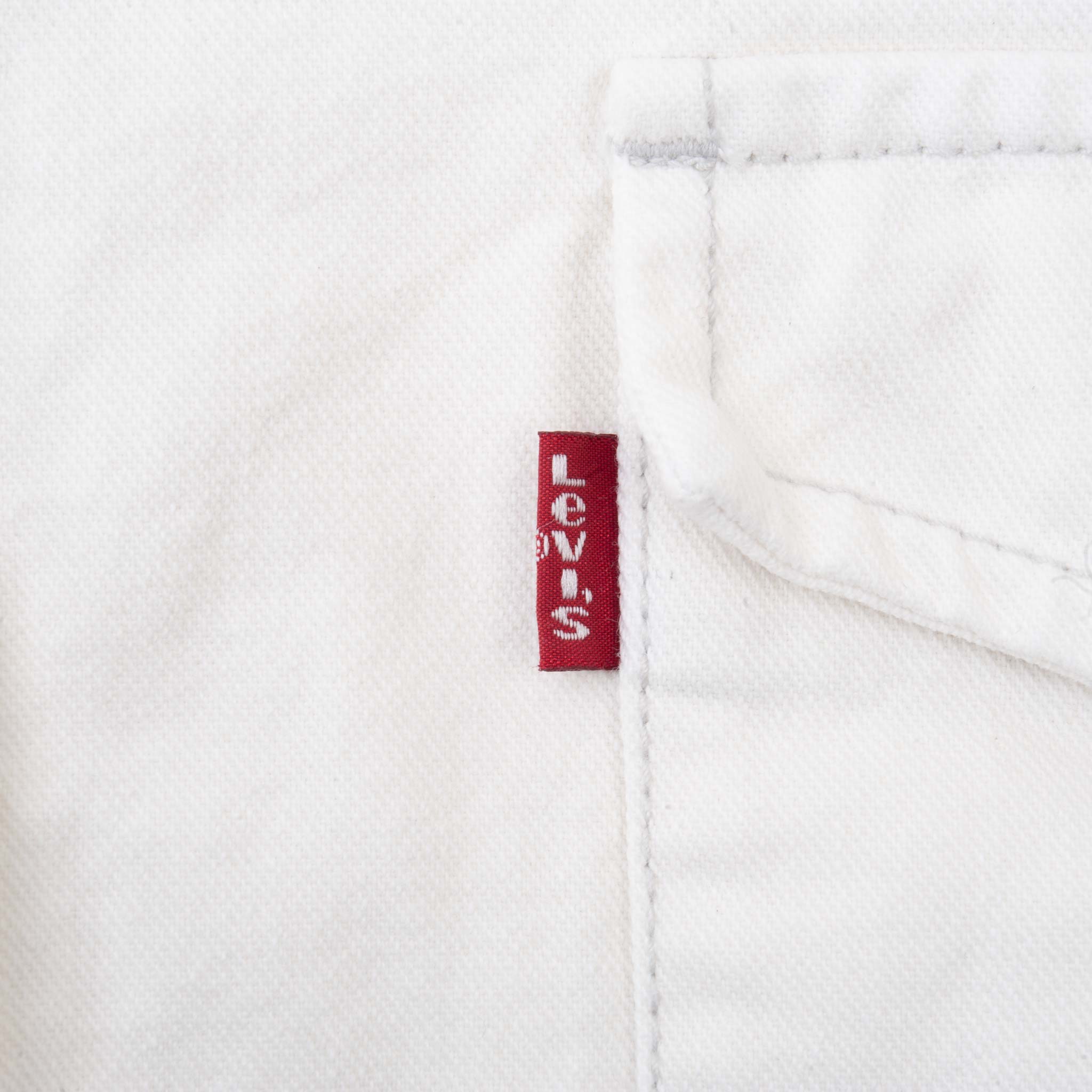Vintage Levis Red Tab Denim White Pocket Shirt 2000S Size XL