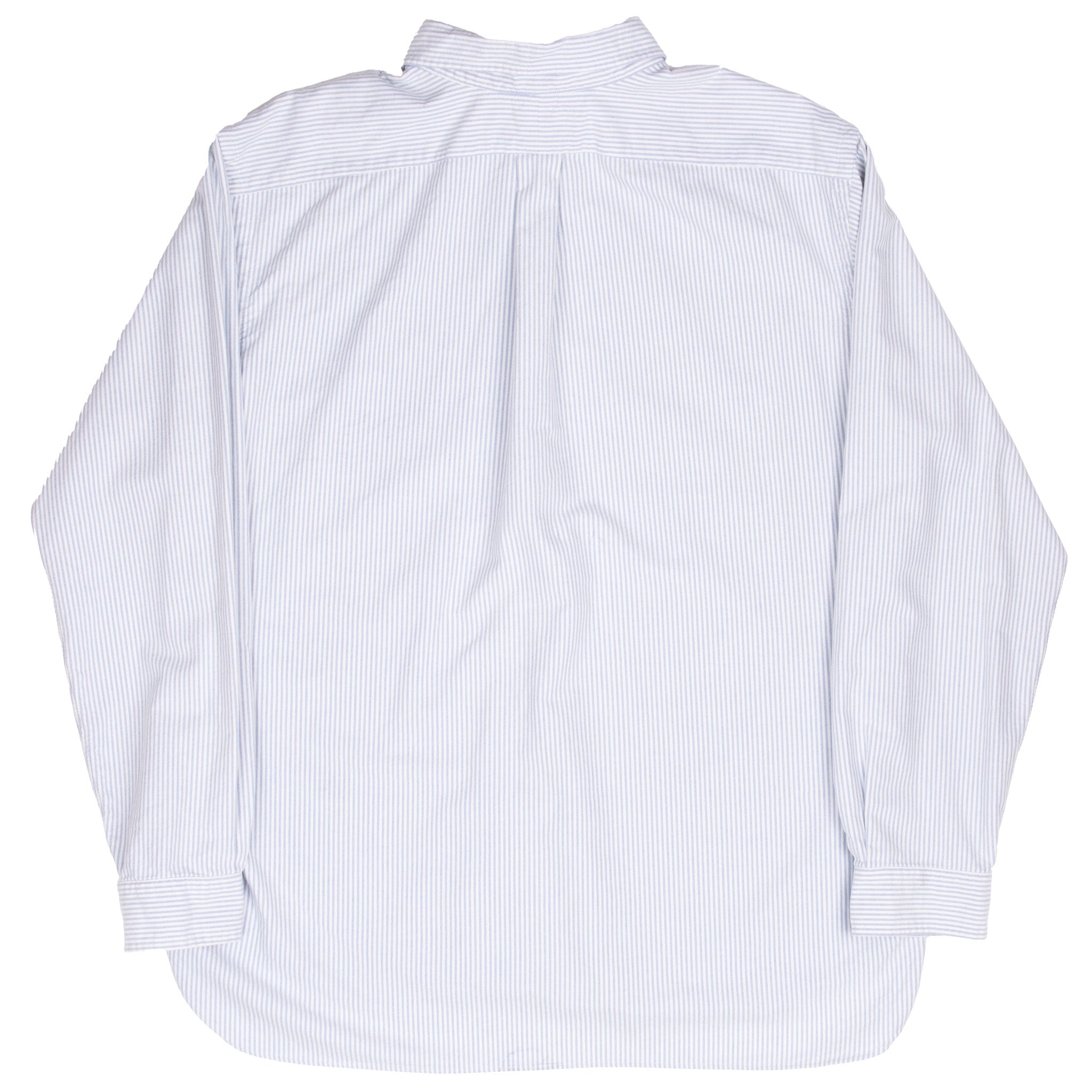 Vintage Ralph Lauren Blue White Striped Shirt 1990S Size 2XL